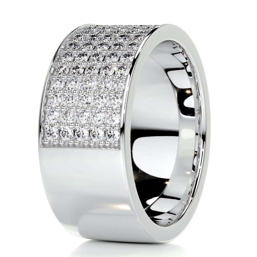 June Diamond Wedding Ring   (1 Carat) -14K White Gold (RTS)