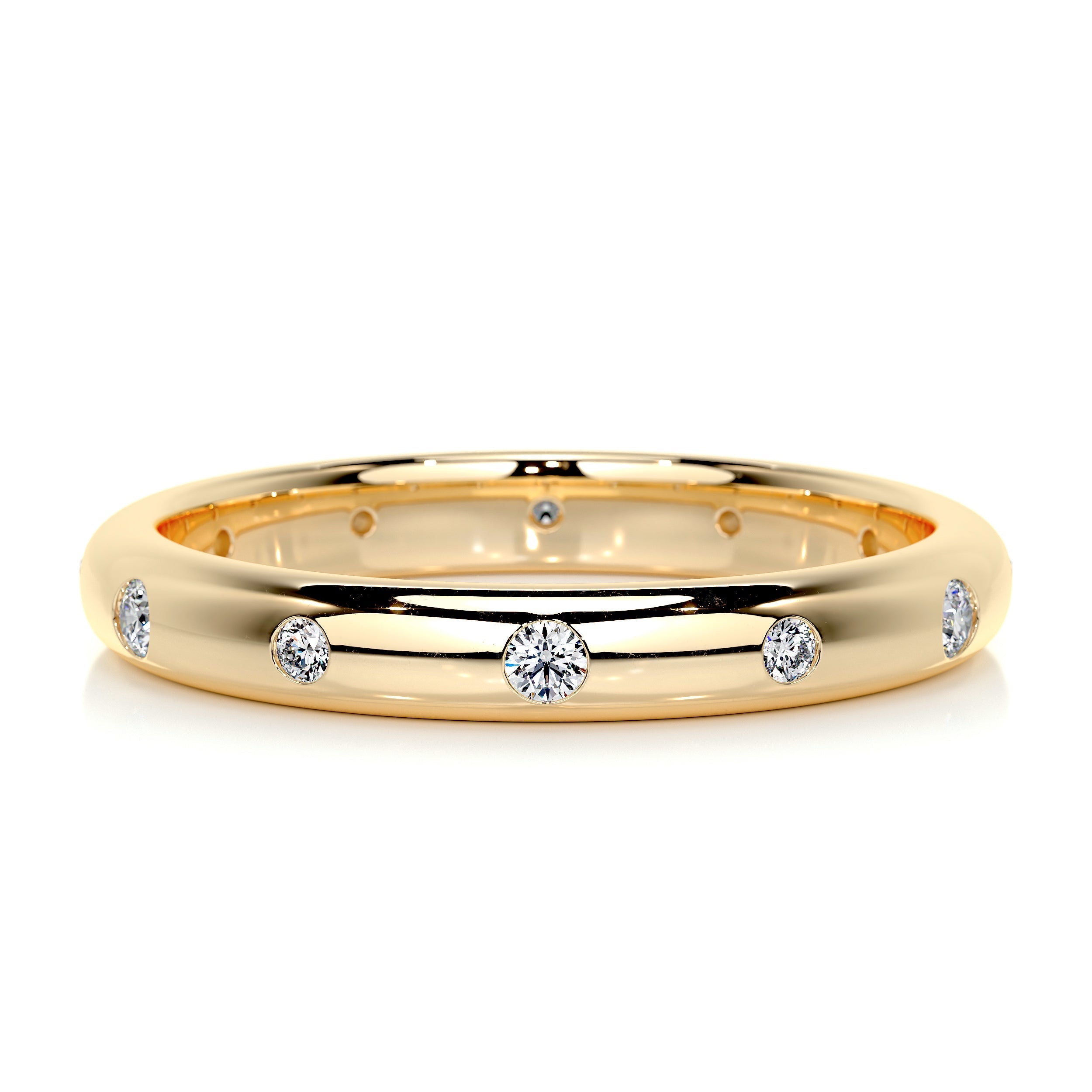 Zara Diamond Wedding Ring   (0.18 Carat) -18K Yellow Gold (RTS)
