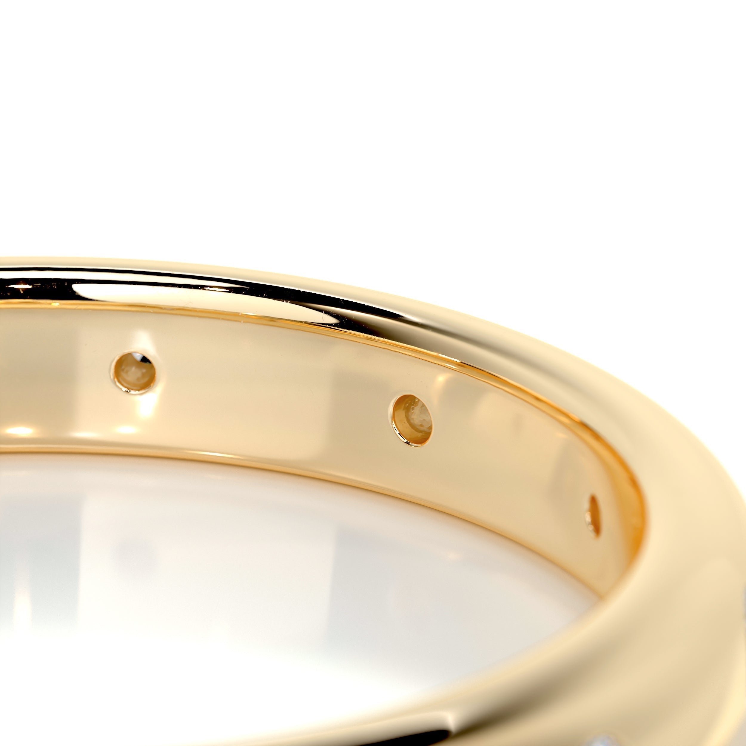 Zara Diamond Wedding Ring   (0.18 Carat) -18K Yellow Gold (RTS)