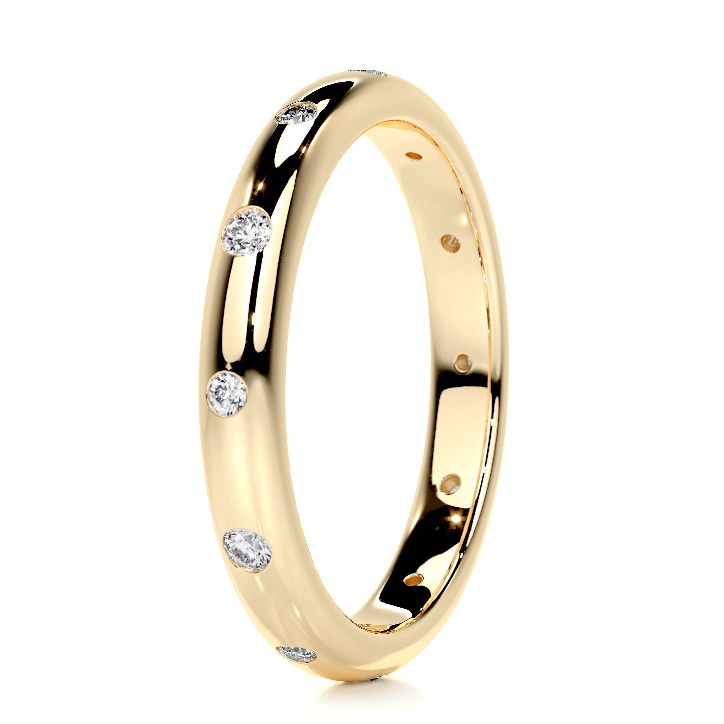 Zara Diamond Wedding Ring   (0.18 Carat) -18K Yellow Gold (RTS)