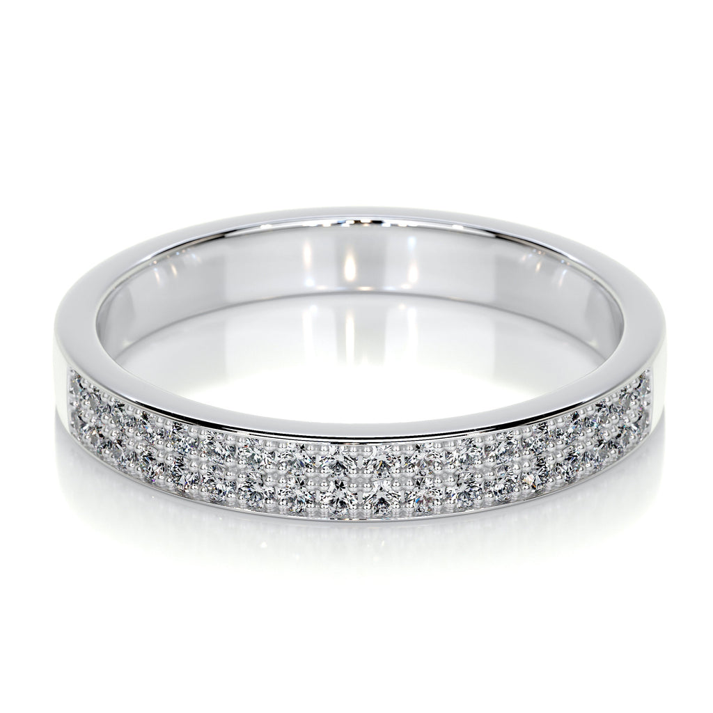June Lab Grown Diamond Wedding Ring   (0.2 Carat) - 14K White Gold (RTS)