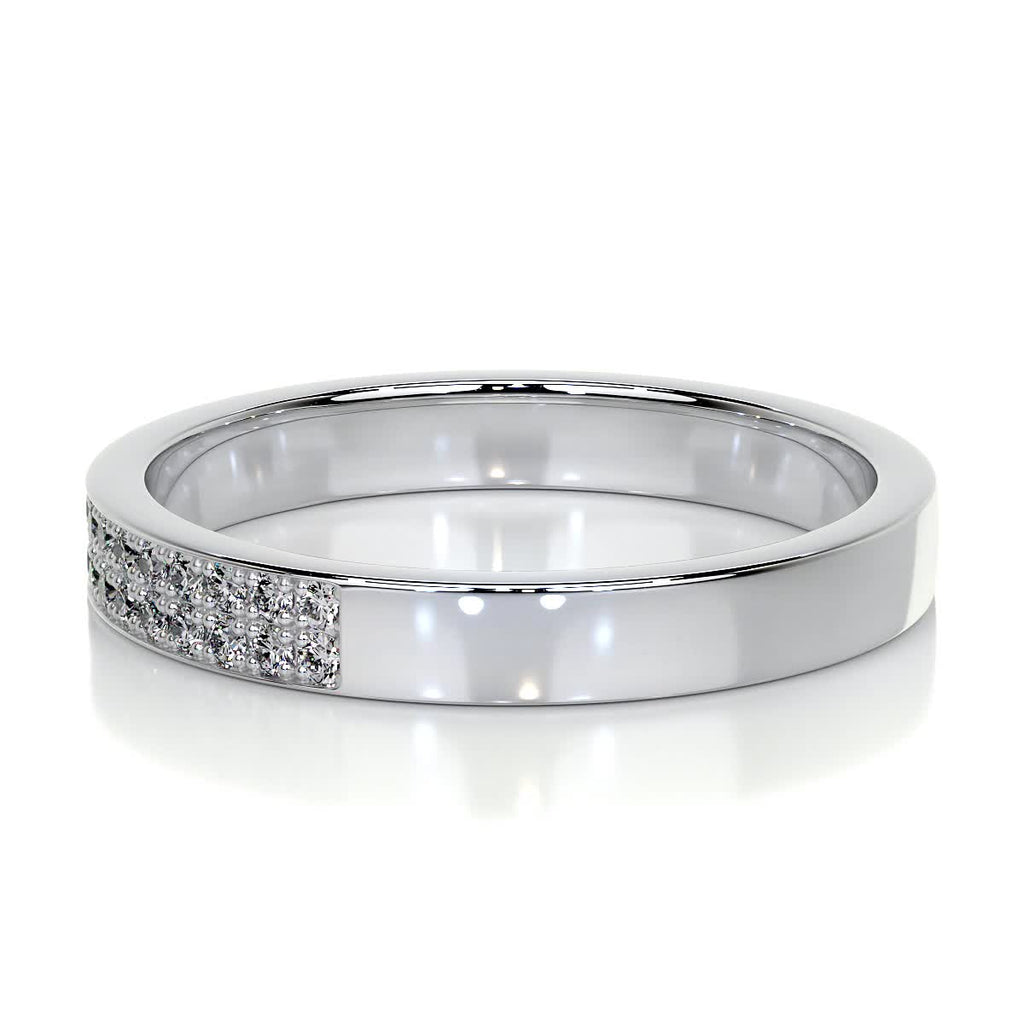 June Lab Grown Diamond Wedding Ring   (0.2 Carat) - 14K White Gold (RTS)