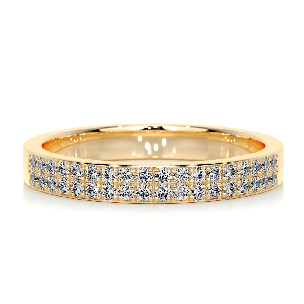 June Diamond Wedding Ring   (0.2 Carat) - 18K Yellow Gold (RTS)
