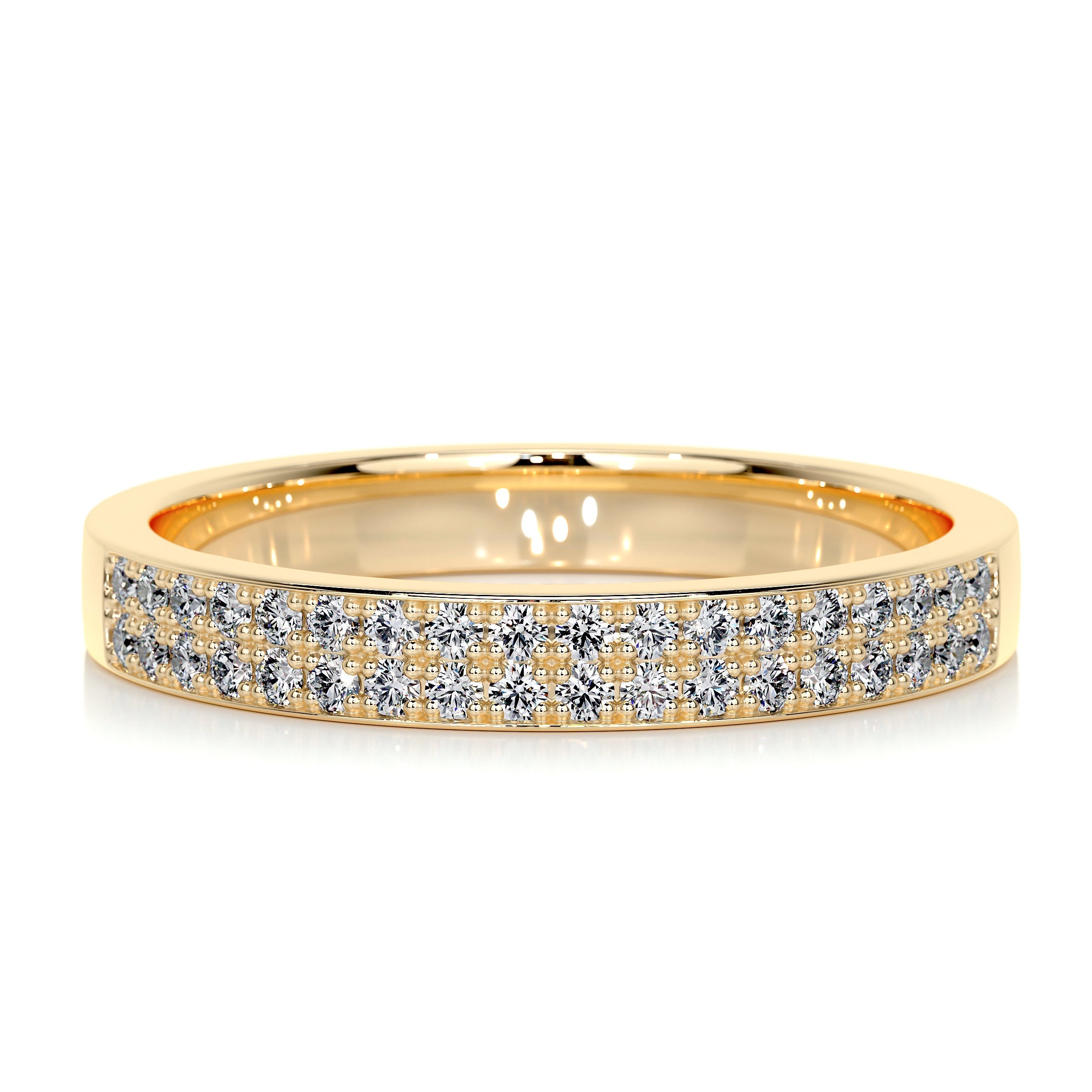 June Diamond Wedding Ring   (0.2 Carat) - 18K Yellow Gold (RTS)