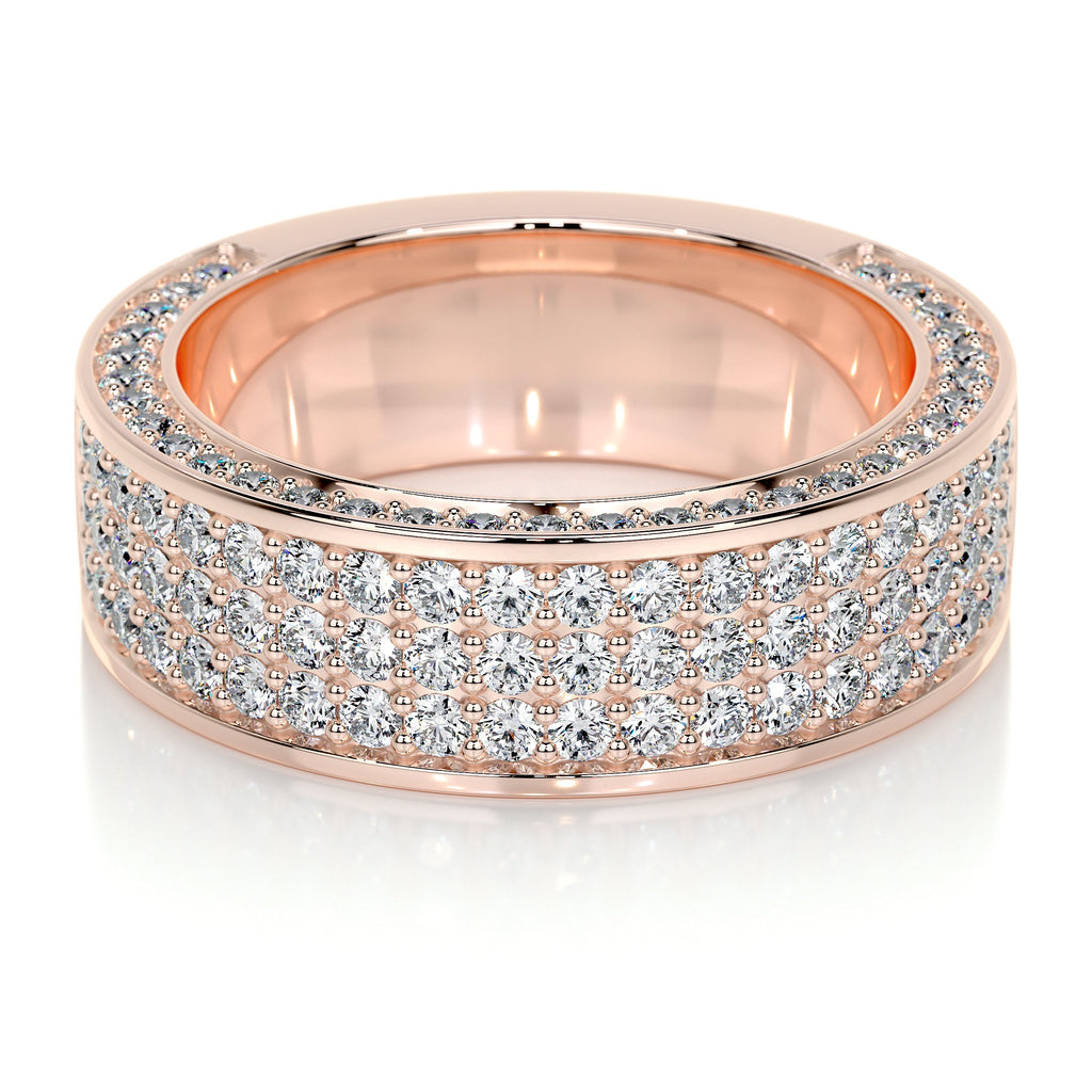 Vera Lab Grown Diamond Wedding Ring   (1.5 Carat) -14K Rose Gold (RTS)