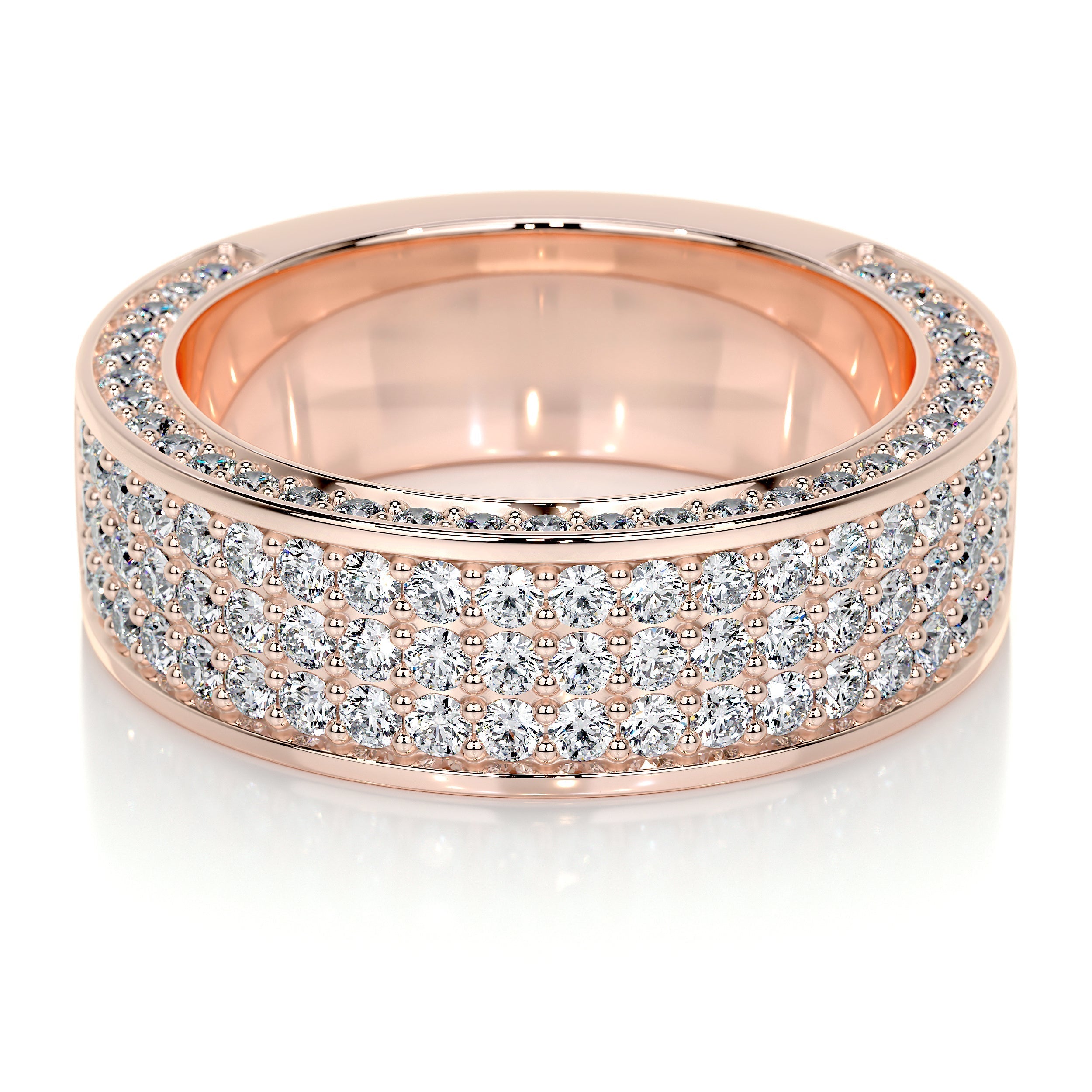 Vera Lab Grown Diamond Wedding Ring   (1.5 Carat) -14K Rose Gold (RTS)