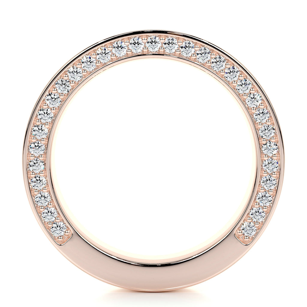 Vera Lab Grown Diamond Wedding Ring   (1.5 Carat) -14K Rose Gold (RTS)
