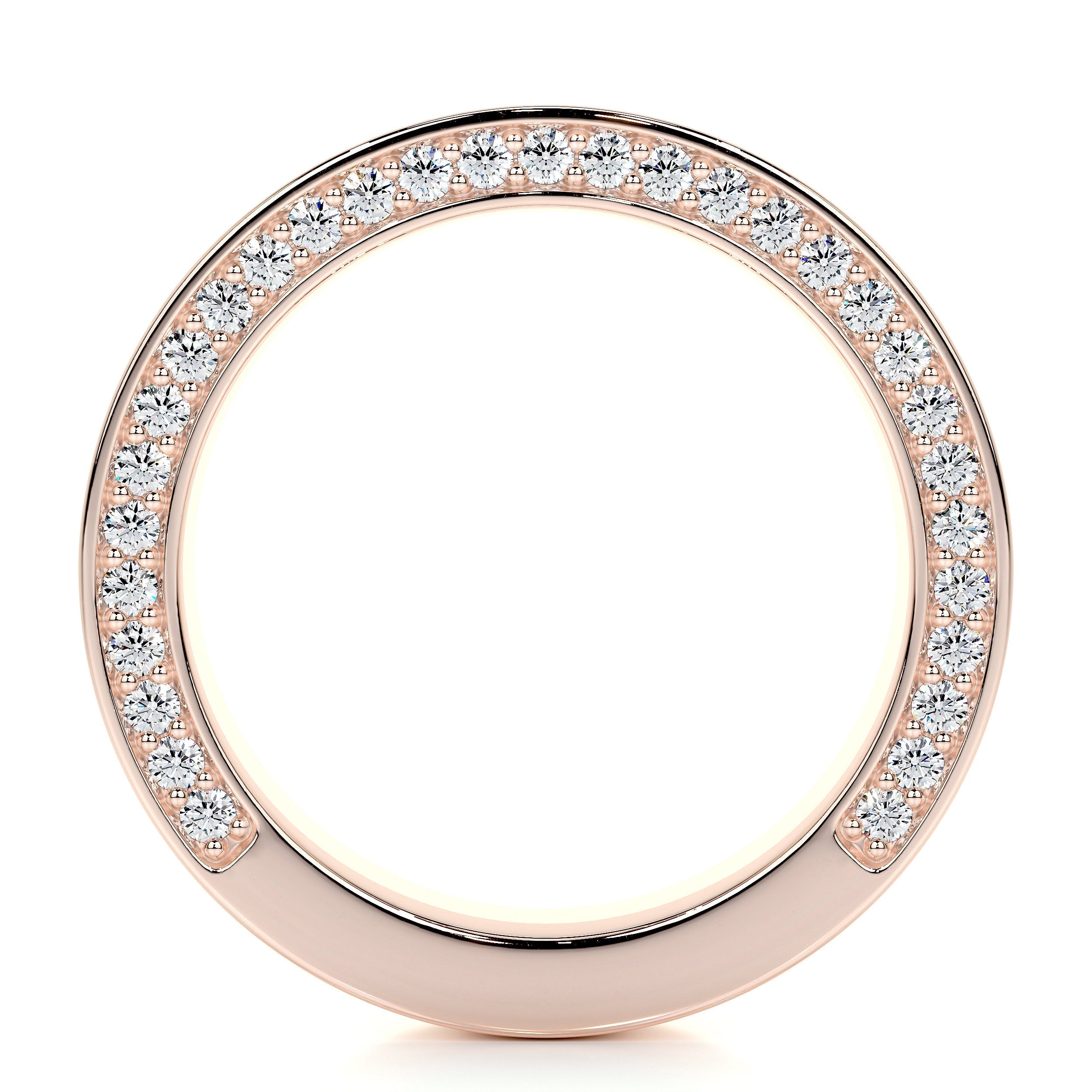 Vera Lab Grown Diamond Wedding Ring   (1.5 Carat) -14K Rose Gold (RTS)
