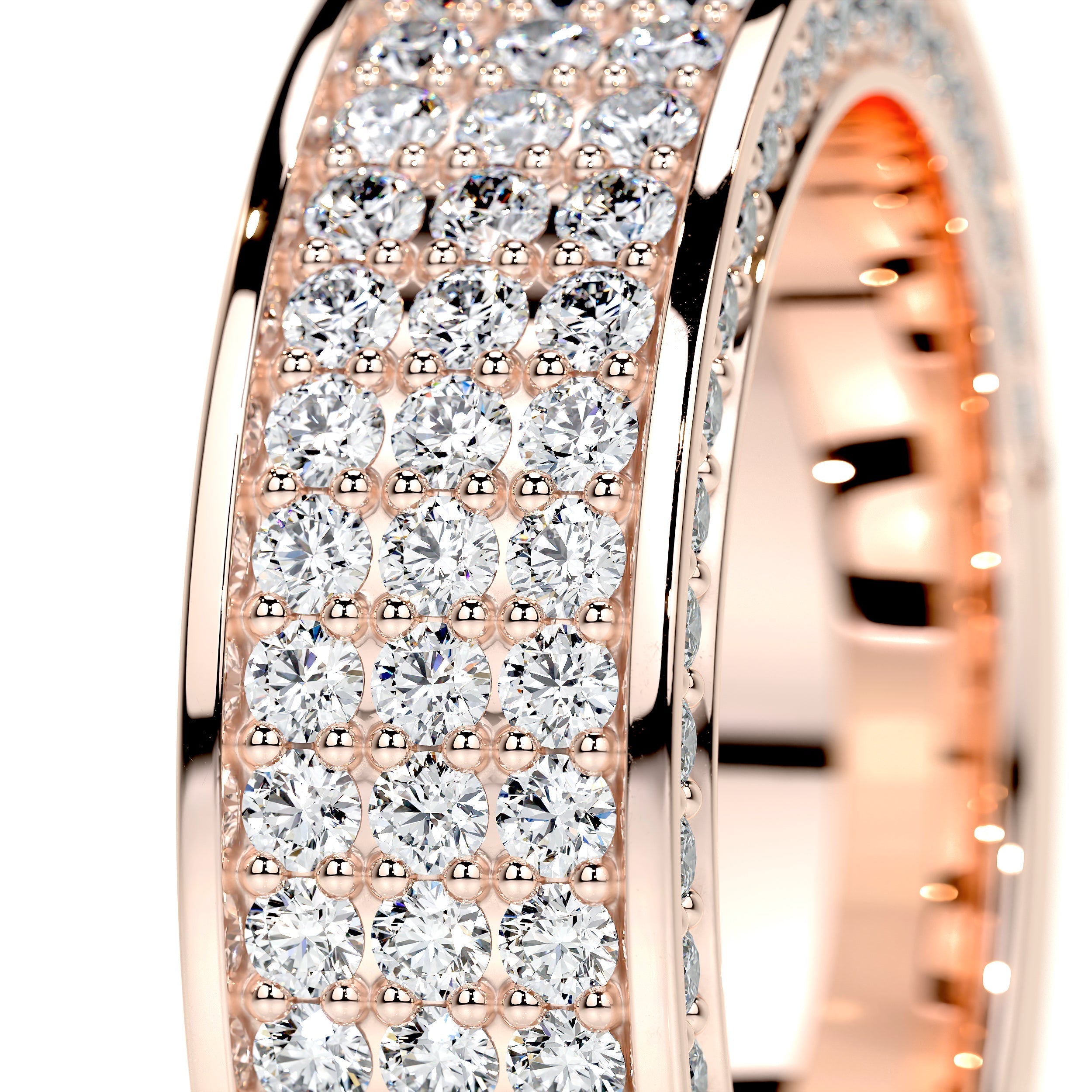 Vera Lab Grown Diamond Wedding Ring   (1.5 Carat) -14K Rose Gold (RTS)