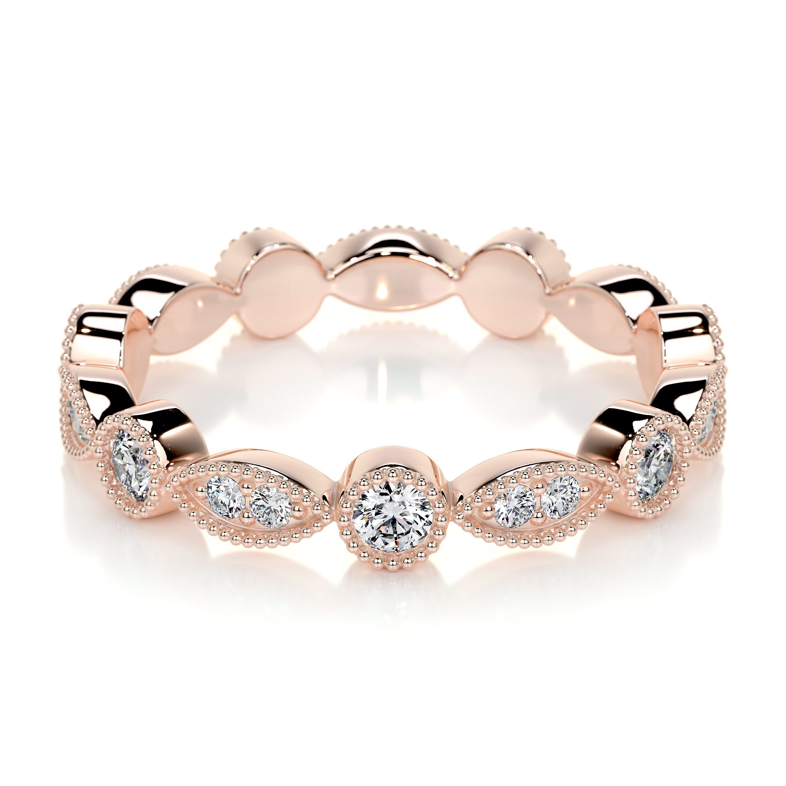 Amelia Lab Grown Eternity Wedding Ring   (0.5 Carat) -14K Rose Gold (RTS)