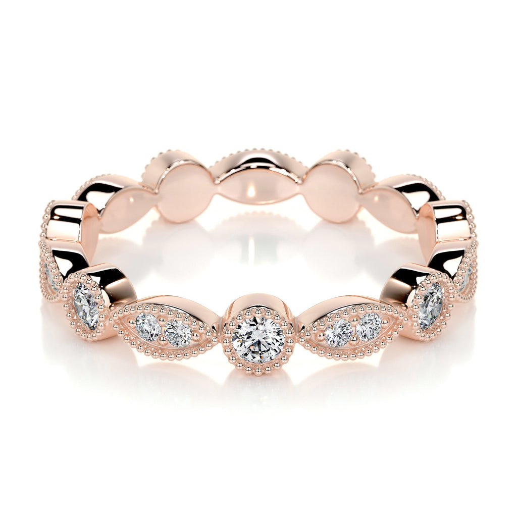 Amelia Lab Grown Eternity Wedding Ring   (0.5 Carat) -14K Rose Gold (RTS)