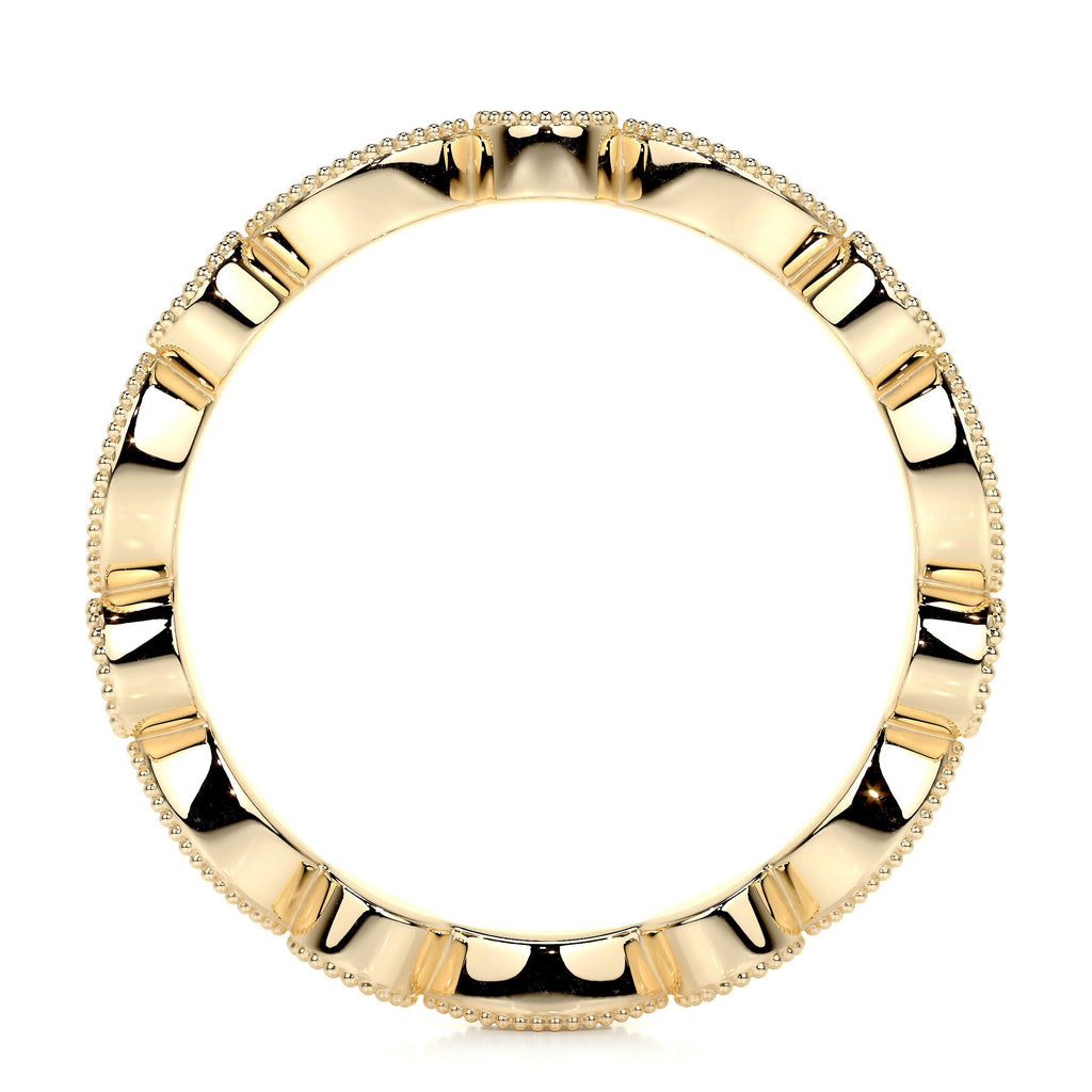 Amelia Lab Grown Eternity Wedding Ring   (0.5 Carat) -18K Yellow Gold (RTS)