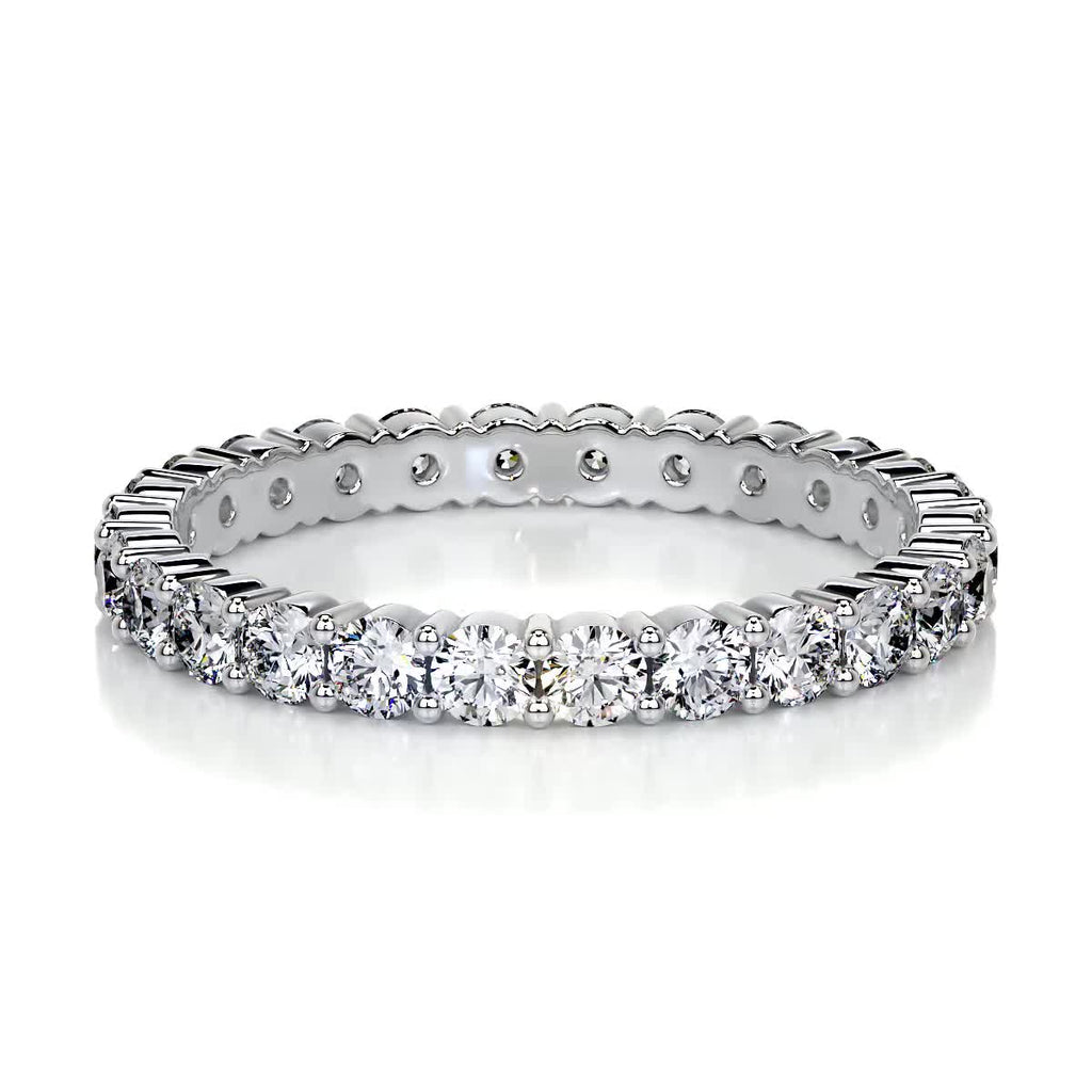Trinity Eternity Wedding Ring (0.9 Carat) -14K White Gold (RTS) (RTS)