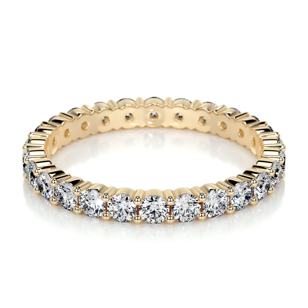 Trinity Lab Grown Eternity Wedding Ring   (0.9 Carat) -18K Yellow Gold (RTS)