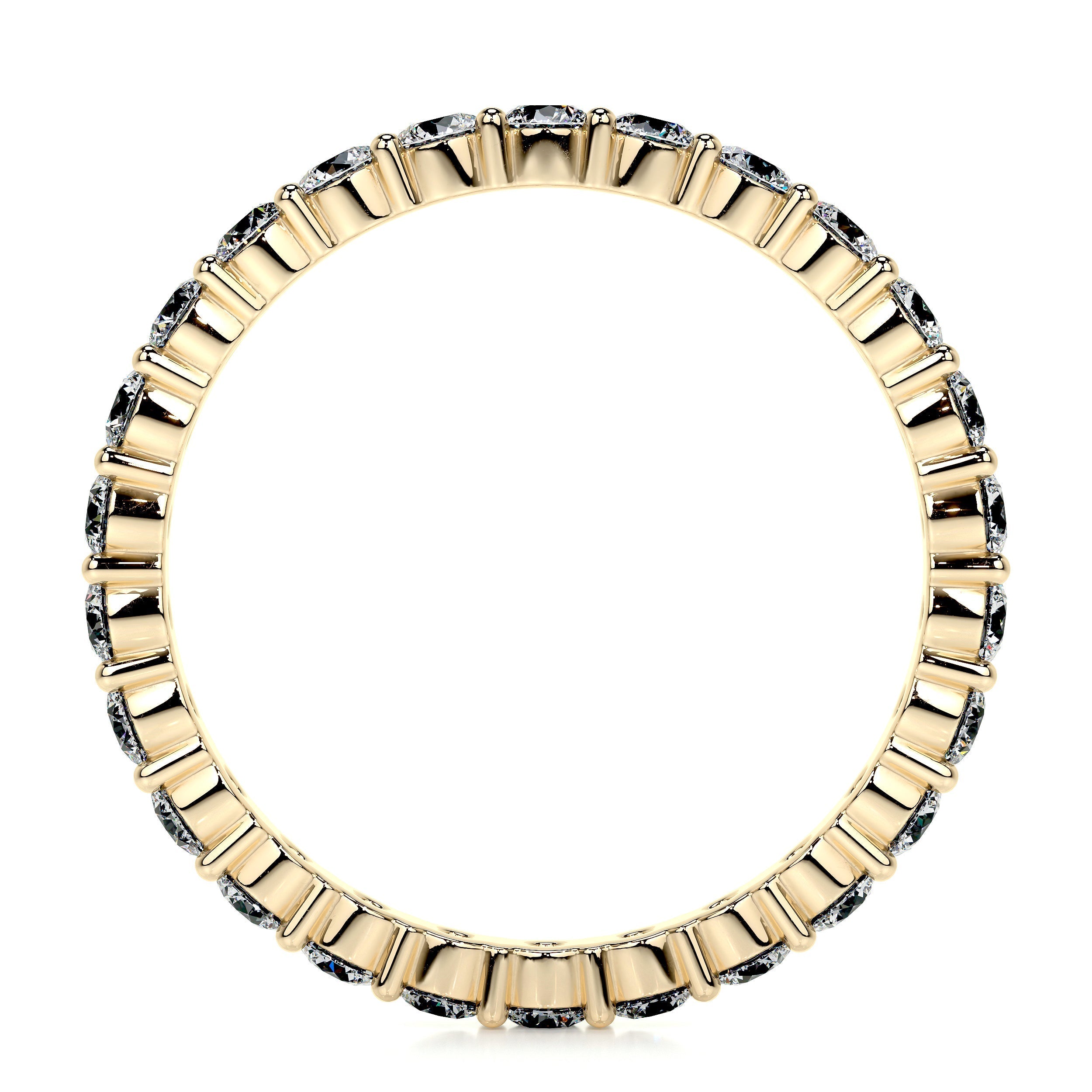 Trinity Lab Grown Eternity Wedding Ring   (0.9 Carat) -18K Yellow Gold (RTS)