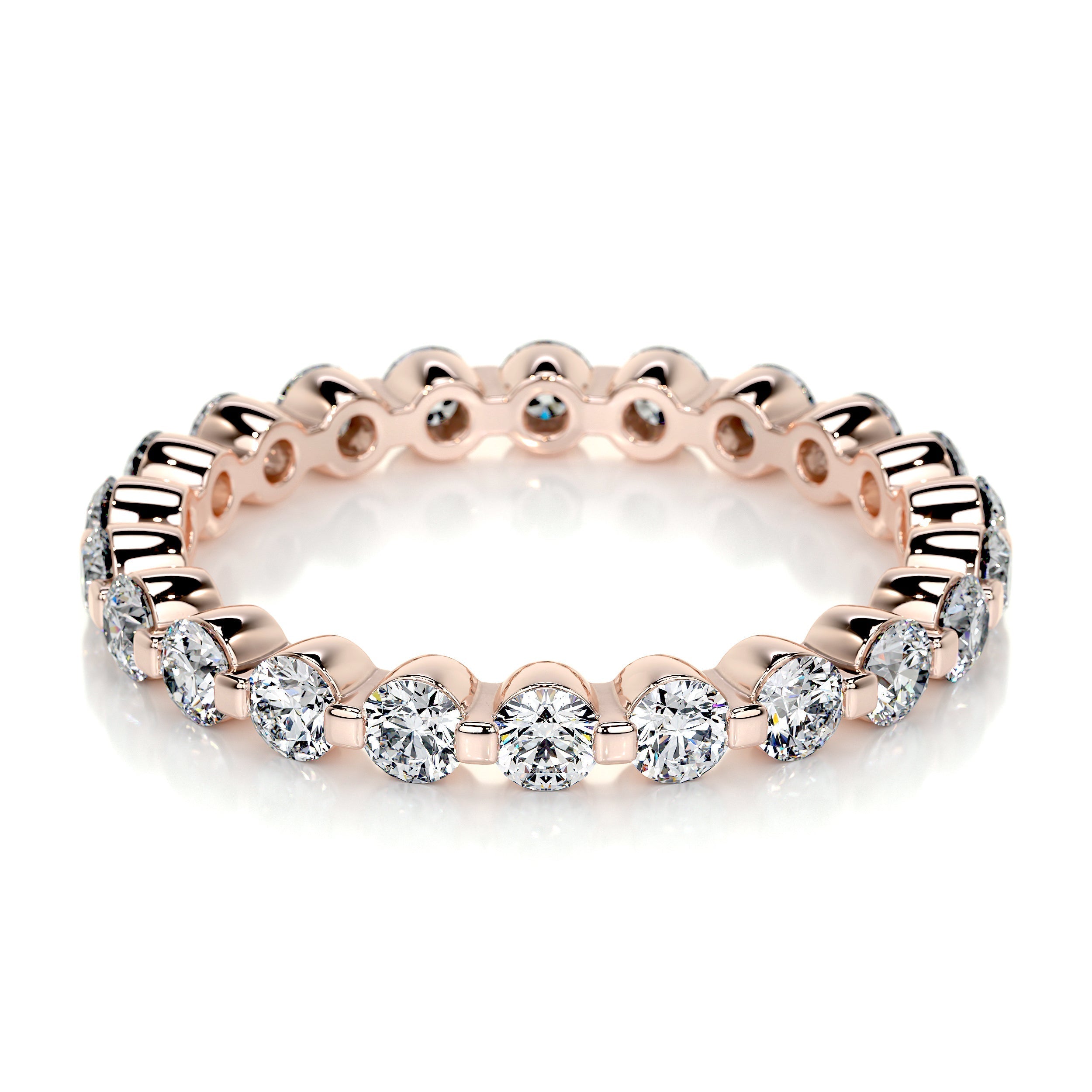 Josie Lab Grown Eternity Wedding Ring   (1 Carat) -14K Rose Gold (RTS)