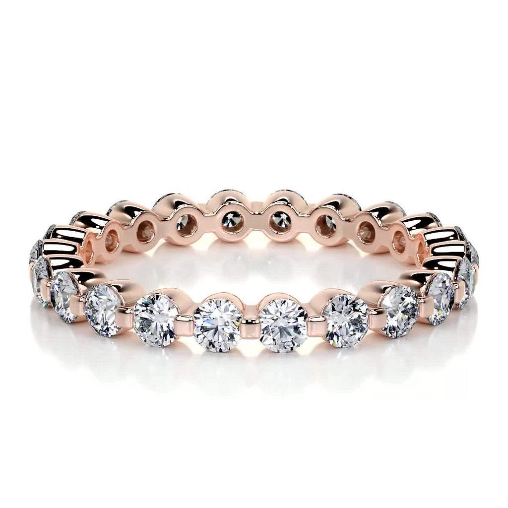 Josie Lab Grown Eternity Wedding Ring   (1 Carat) -14K Rose Gold (RTS)