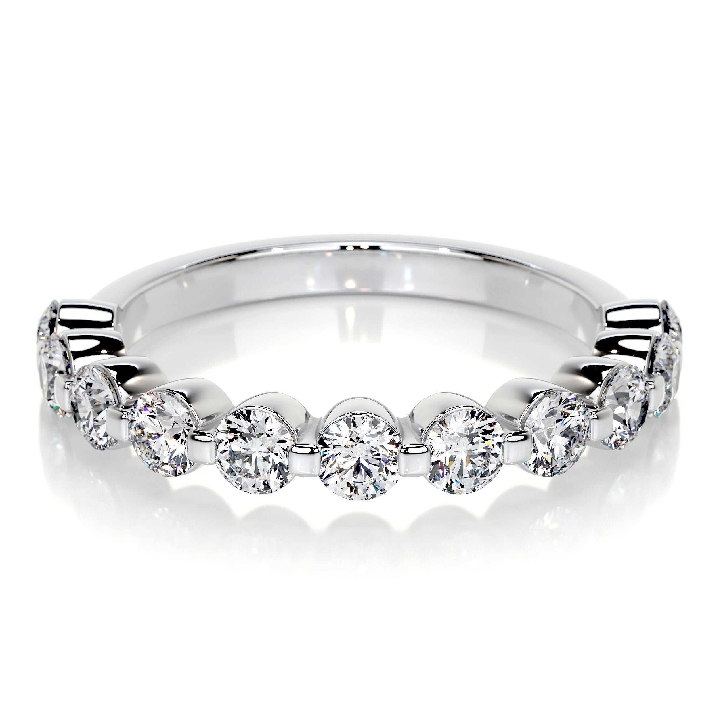 Josie Lab Grown Half-Eternity Wedding Ring   (1 Carat) -Platinum (RTS)