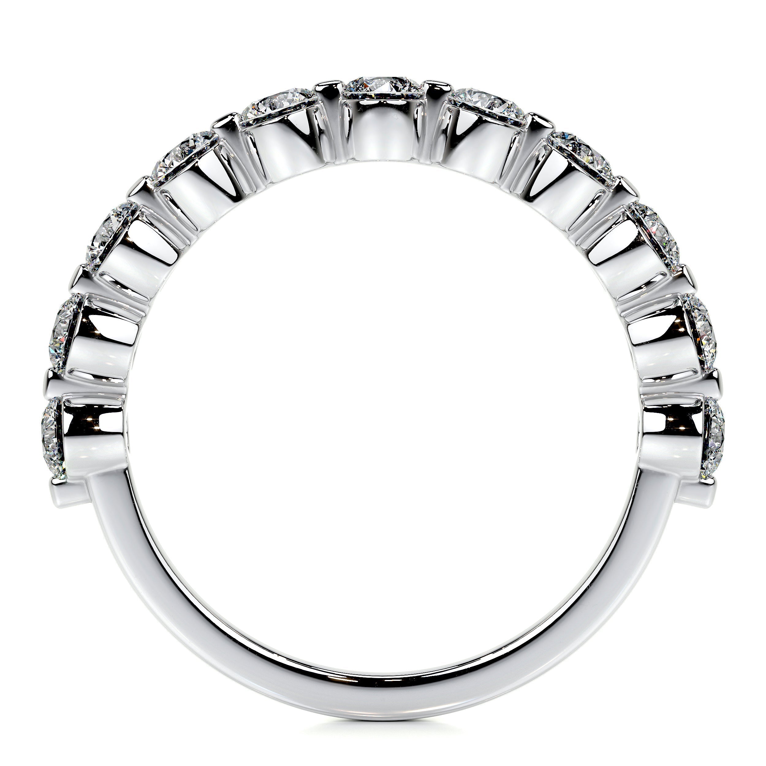 Josie Lab Grown Half-Eternity Wedding Ring   (1 Carat) -Platinum (RTS)