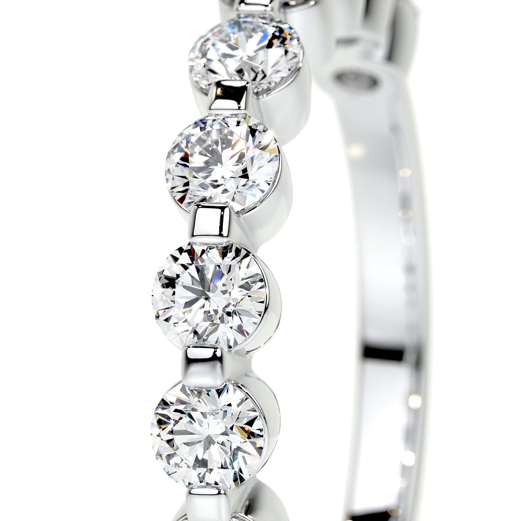 Josie Lab Grown Half-Eternity Wedding Ring   (1 Carat) -Platinum (RTS)