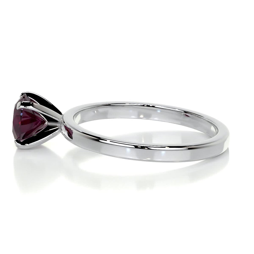 Jessica Gemstone Ring   (0.8 Carat) -14K White Gold (RTS)