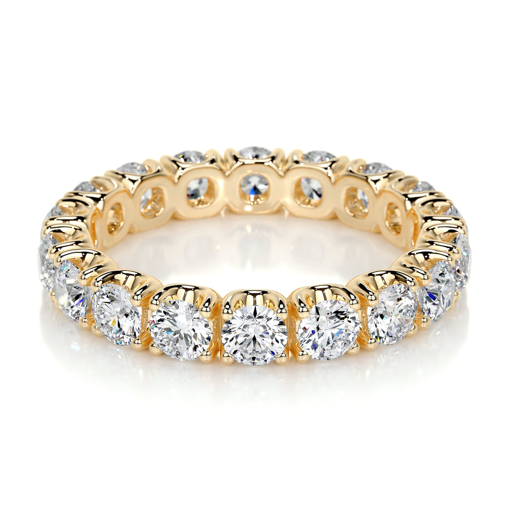 Trinity Lab Grown Eternity Wedding Ring   (2.4 Carat) -18K Yellow Gold (RTS)
