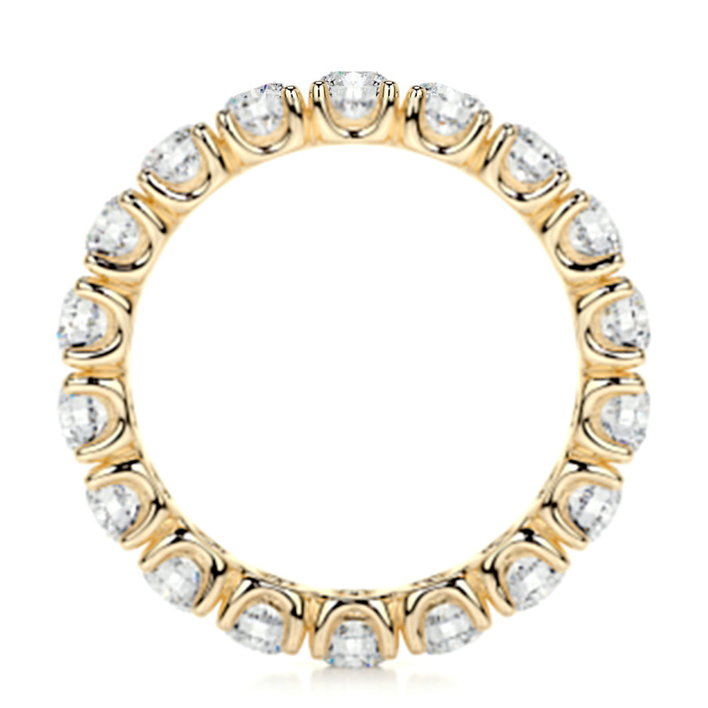 Trinity Lab Grown Eternity Wedding Ring   (2.4 Carat) -18K Yellow Gold (RTS)