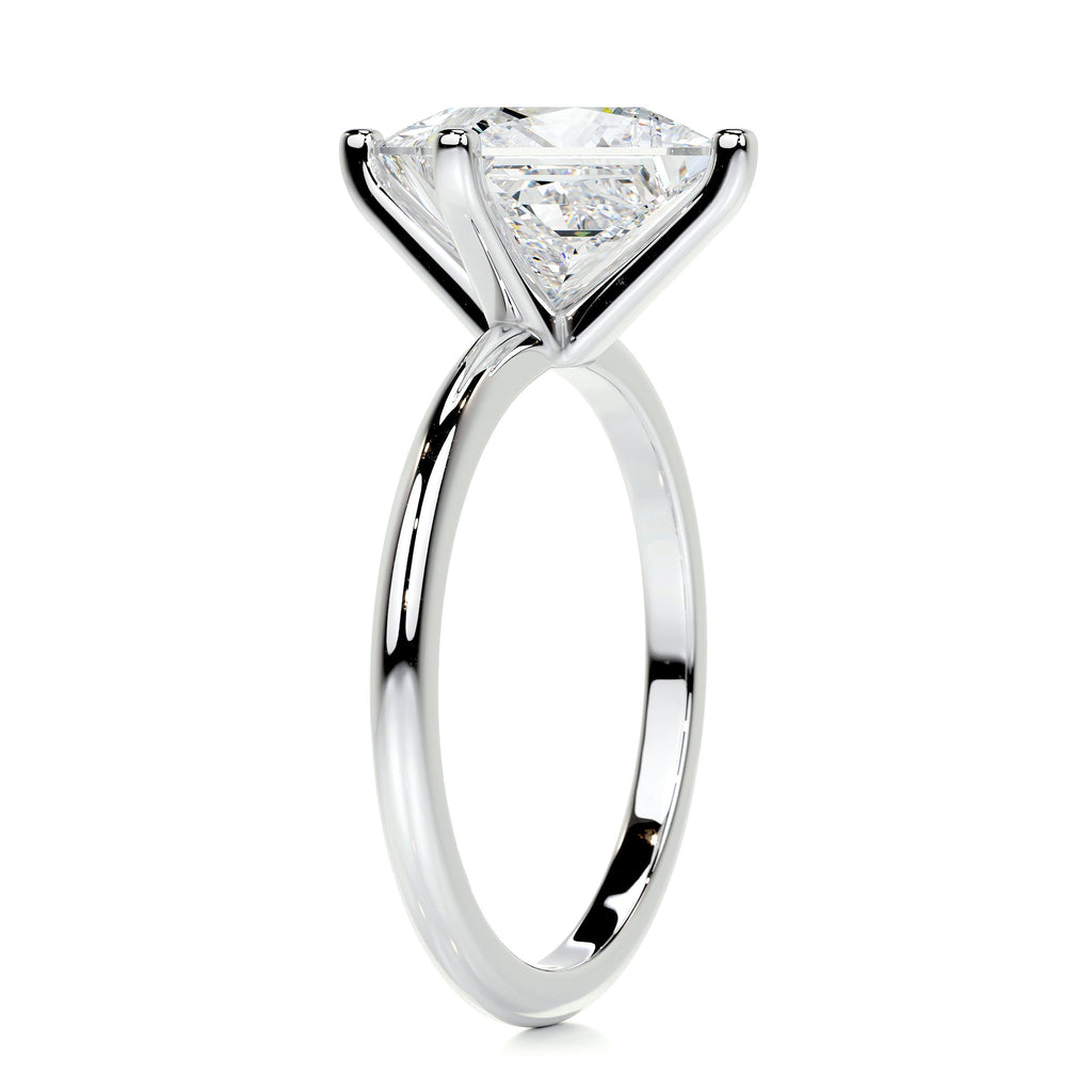 Alma Moissanite Ring -14K White Gold (RTS)