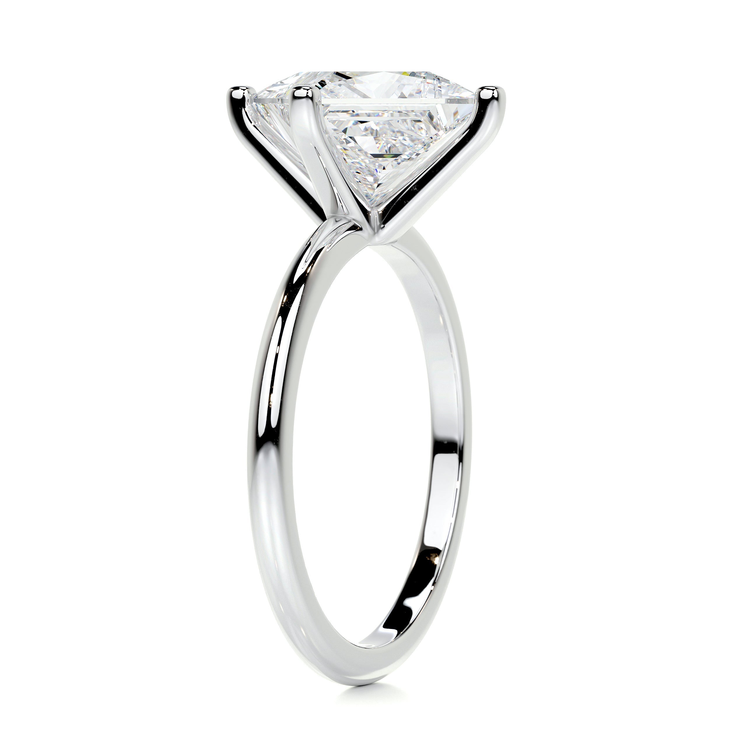 Alma Moissanite Ring -14K White Gold (RTS)