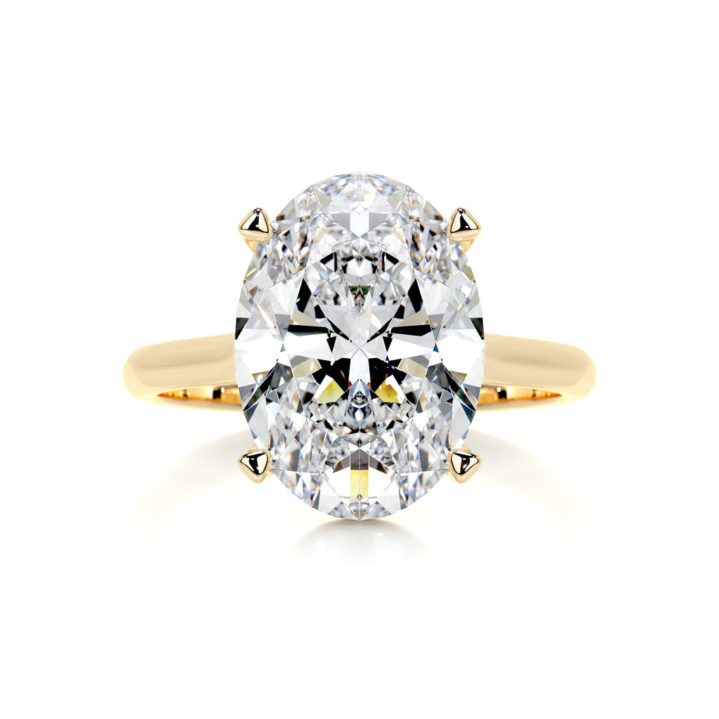 Ozi Moissanite Ring -18K Yellow Gold (RTS)