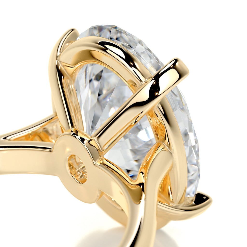 Ozi Moissanite Ring -18K Yellow Gold (RTS)