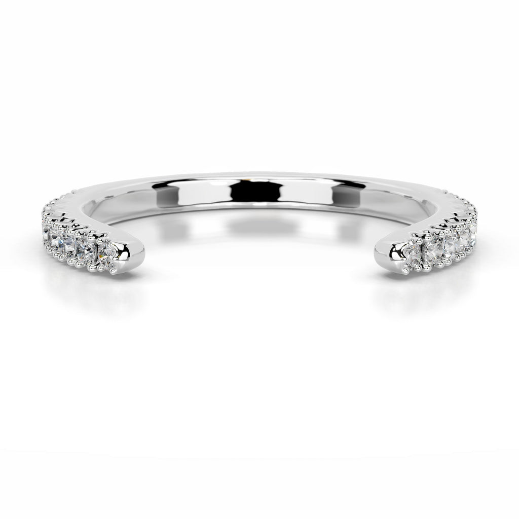 Himari Diamond Wedding band - 14K White Gold (RTS)