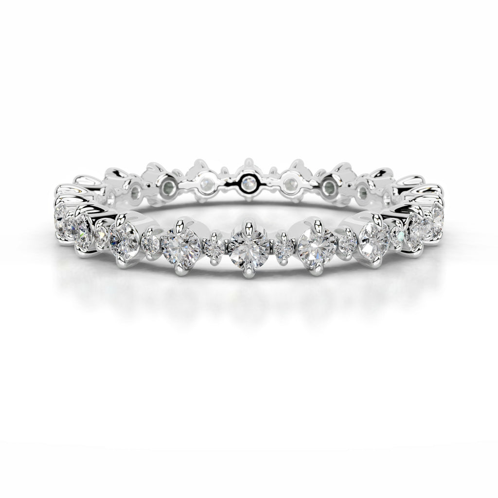 Halle Diamond Wedding band - Platinum (RTS)