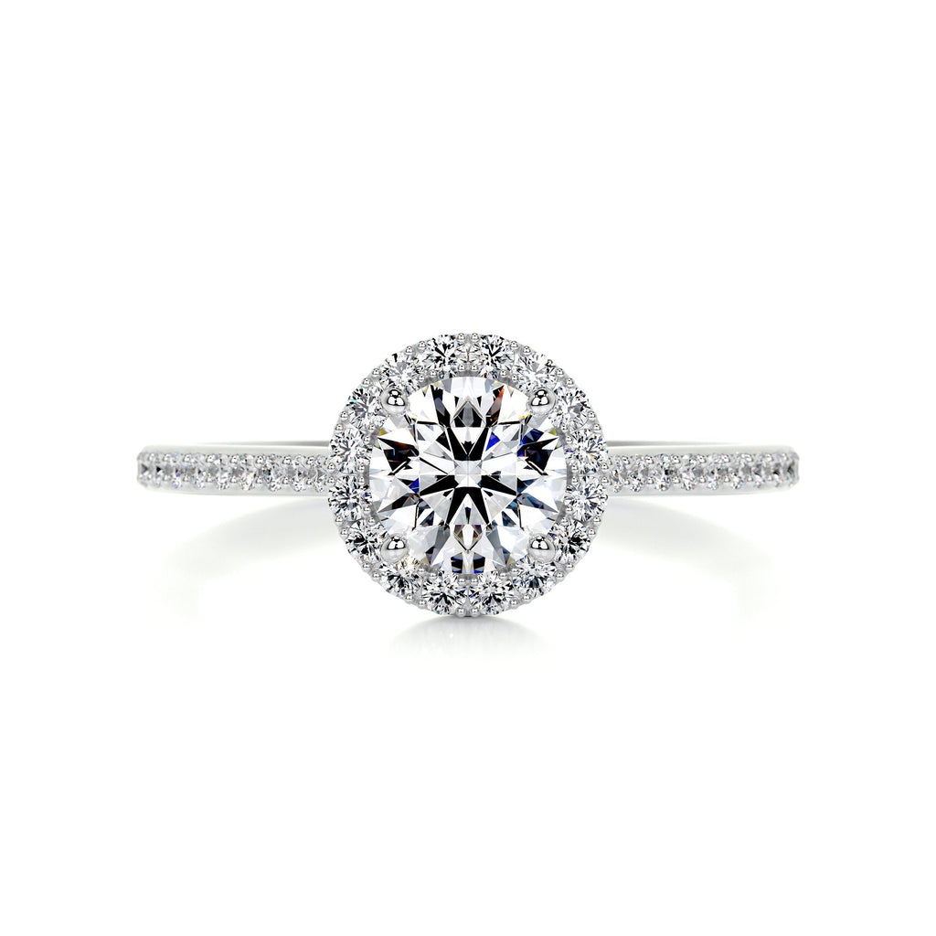 Layla Diamond Engagement Ring -14K White Gold (RTS)