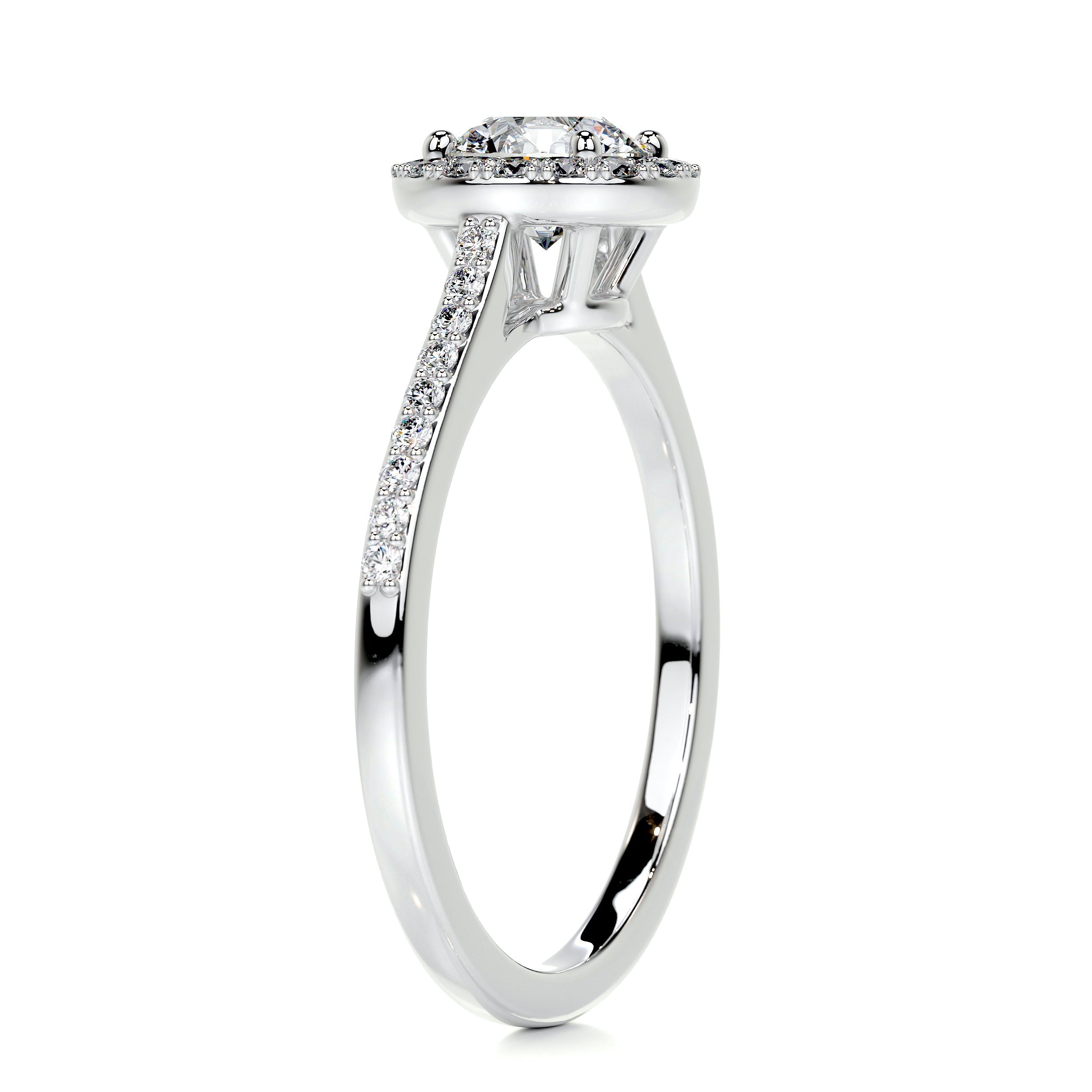 Layla Diamond Engagement Ring -14K White Gold (RTS)