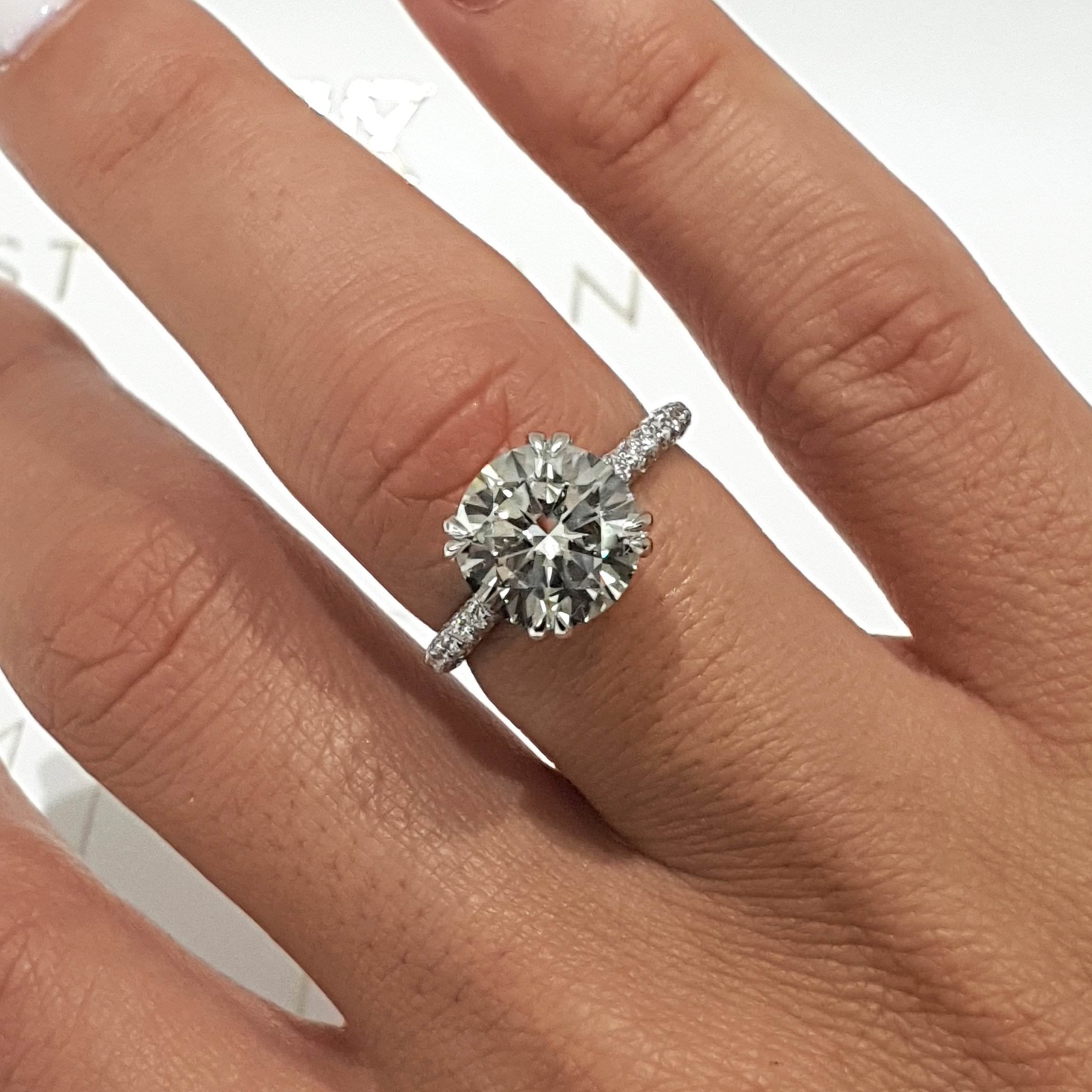 Lorena Lab Grown Diamond Ring -Platinum (RTS)