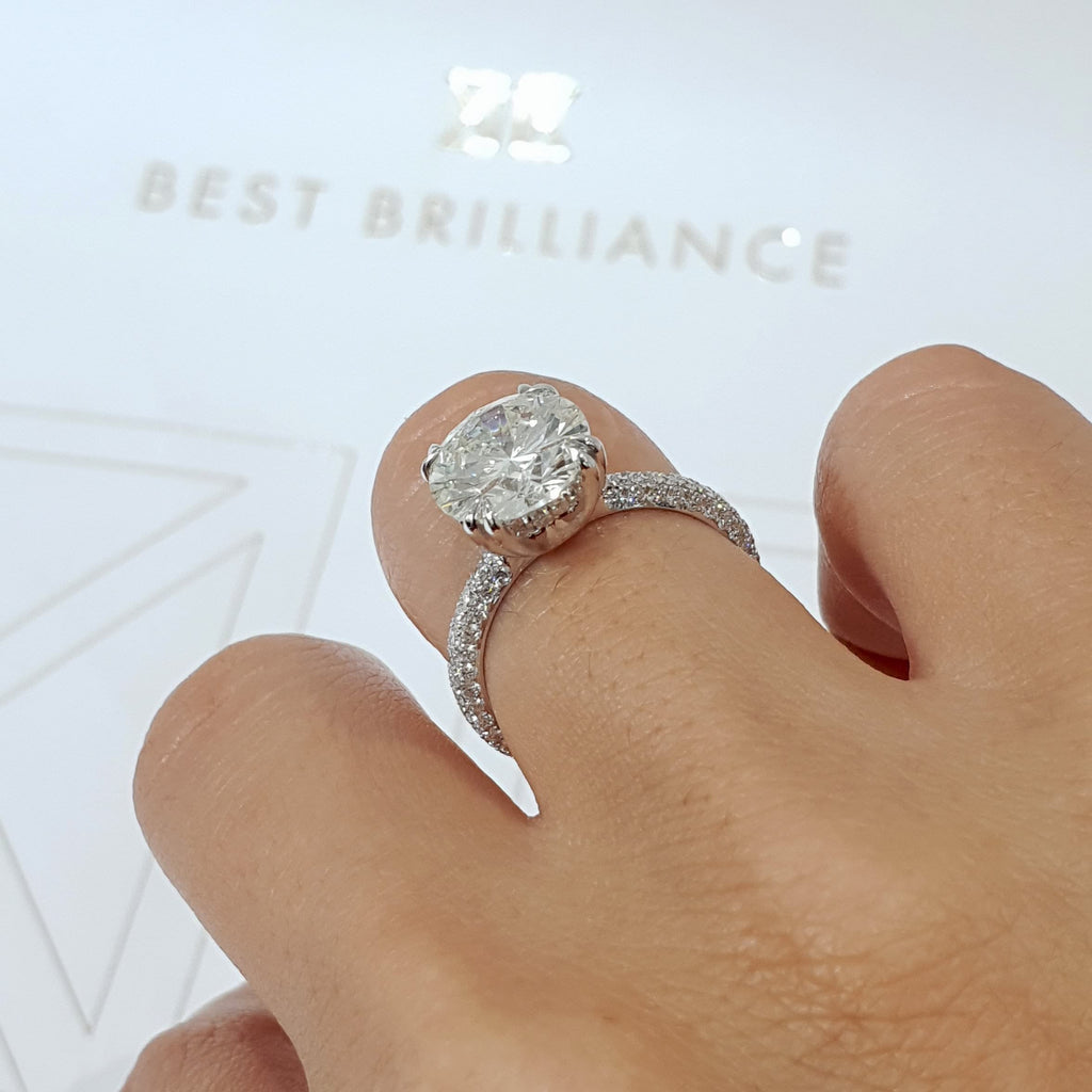 Lorena Lab Grown Diamond Ring -Platinum (RTS)