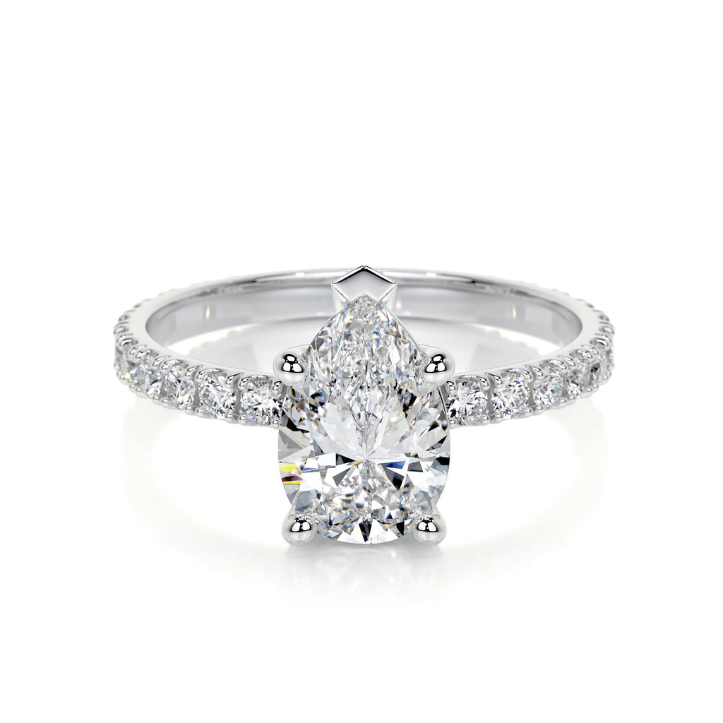 Hailey Lab Grown Diamond Ring -14K White Gold (RTS)