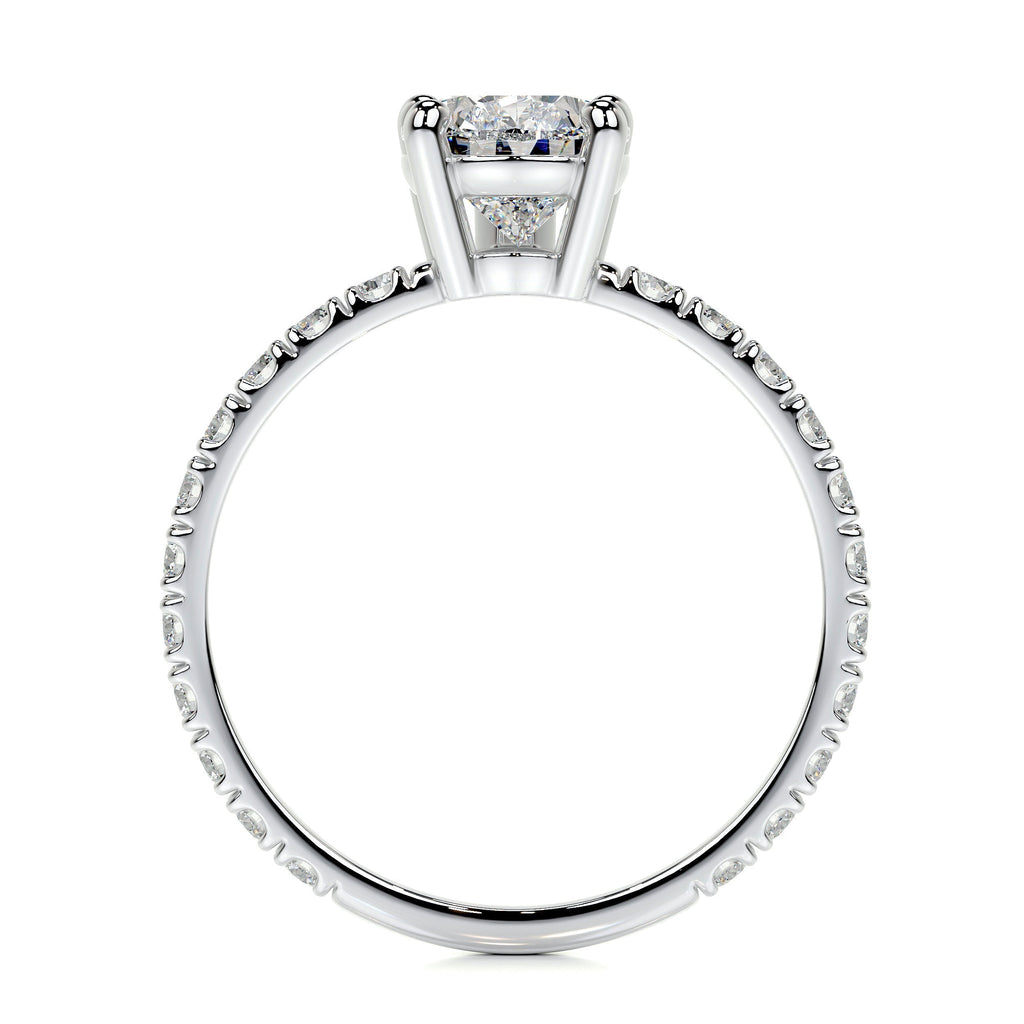 Hailey Lab Grown Diamond Ring -14K White Gold (RTS)