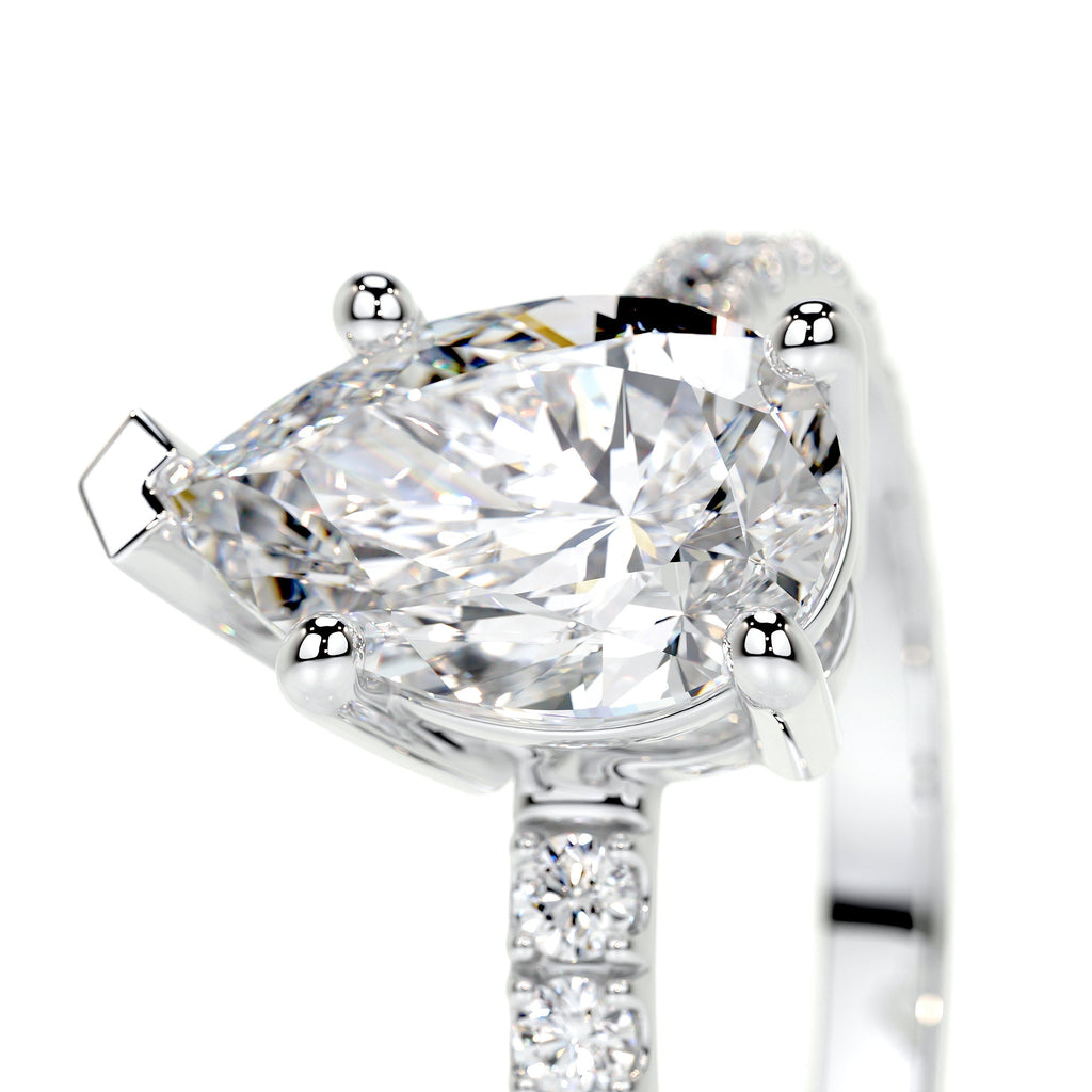 Hailey Lab Grown Diamond Ring -14K White Gold (RTS)