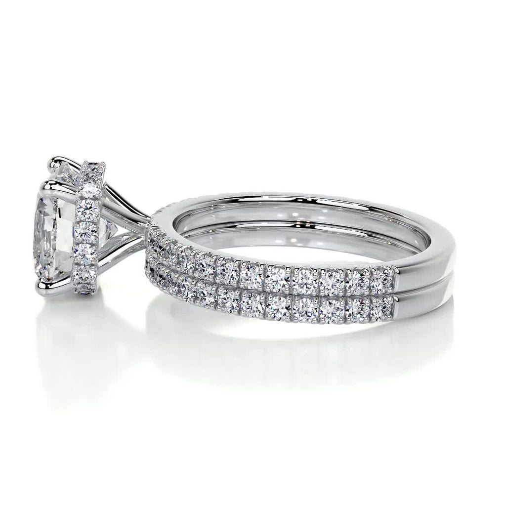 Madeline Diamond Bridal Set -14K White Gold (RTS)