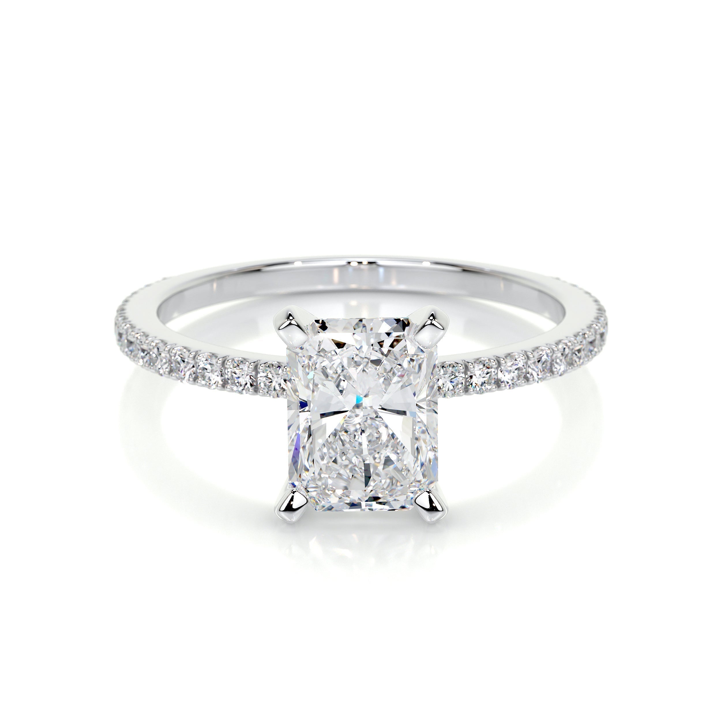 Audrey Lab Grown Diamond Ring -14K White Gold (RTS)