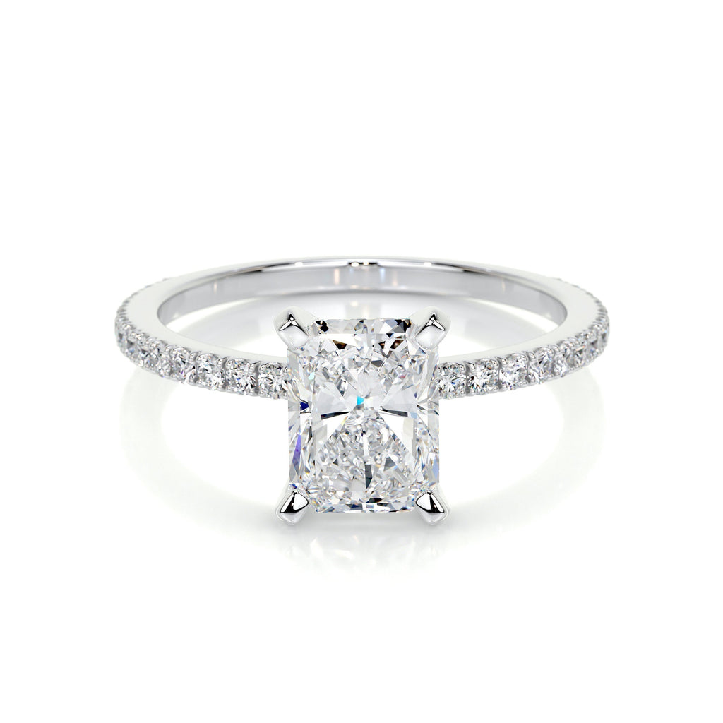 Audrey Lab Grown Diamond Ring -14K White Gold (RTS)