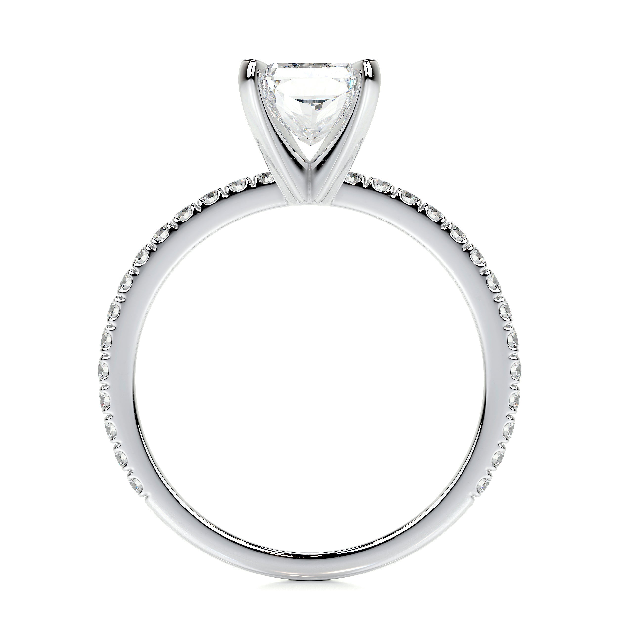 Audrey Lab Grown Diamond Ring -14K White Gold (RTS)