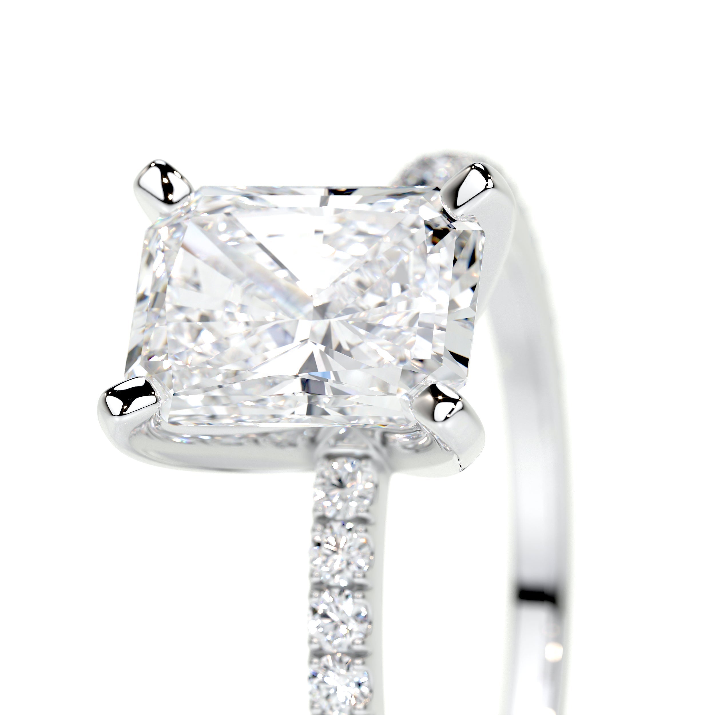 Audrey Lab Grown Diamond Ring -14K White Gold (RTS)