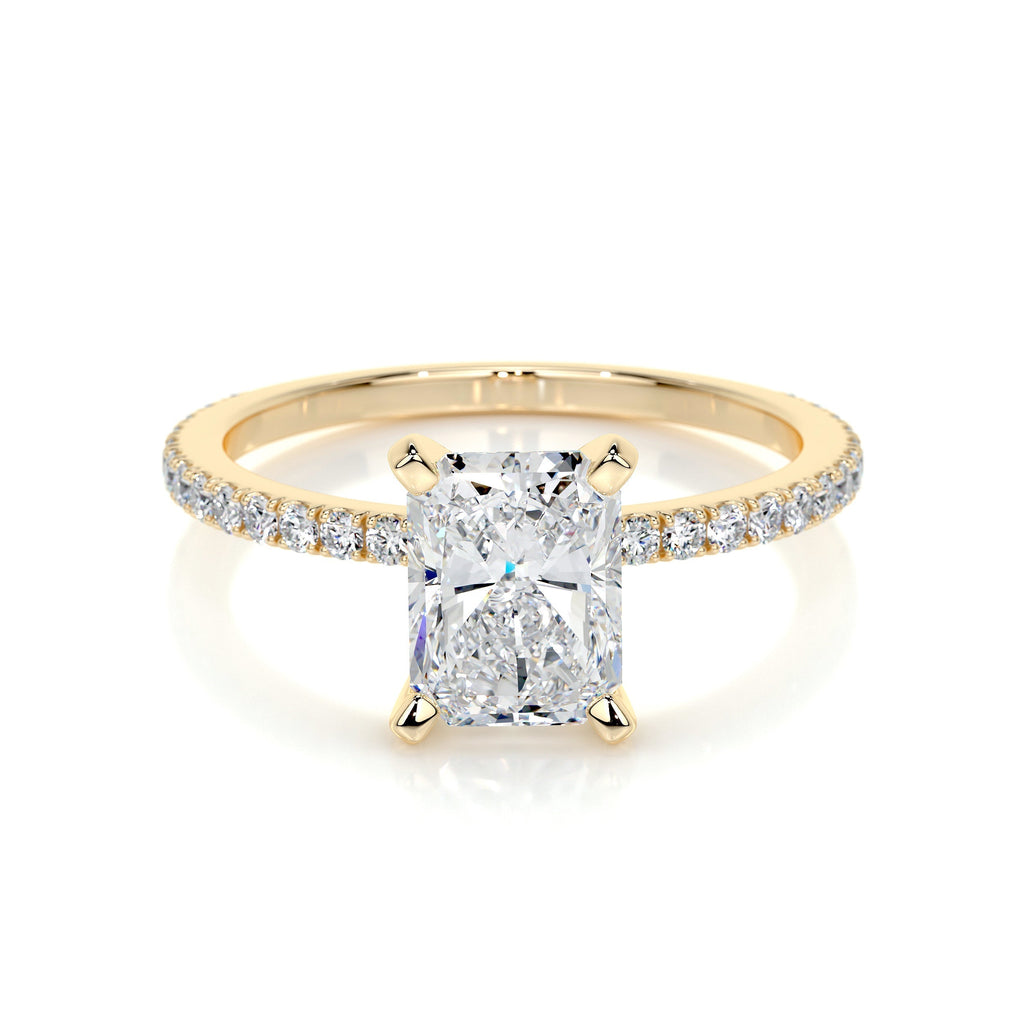 Audrey Lab Grown Diamond Ring -18K Yellow Gold (RTS)