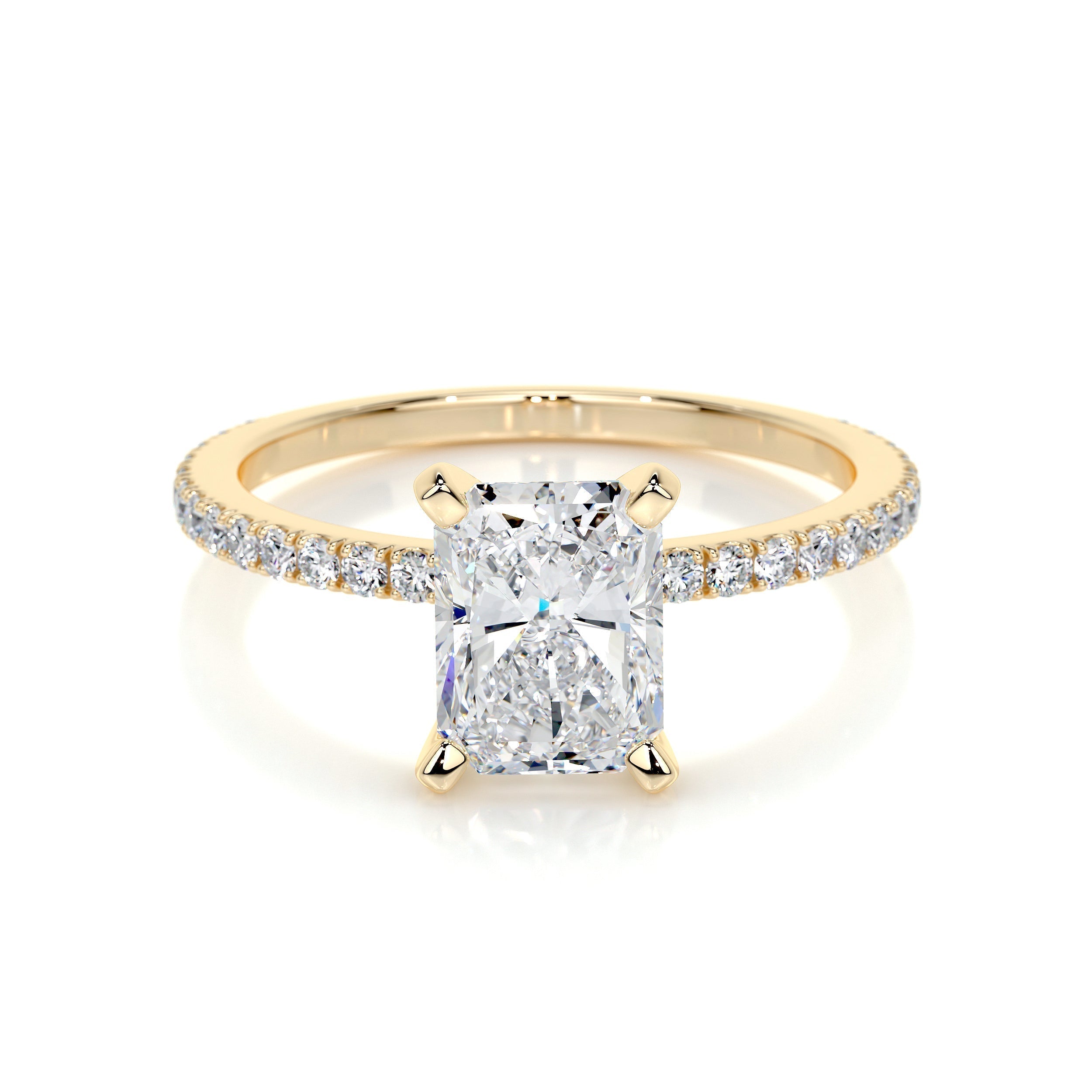 Audrey Lab Grown Diamond Ring -18K Yellow Gold (RTS)
