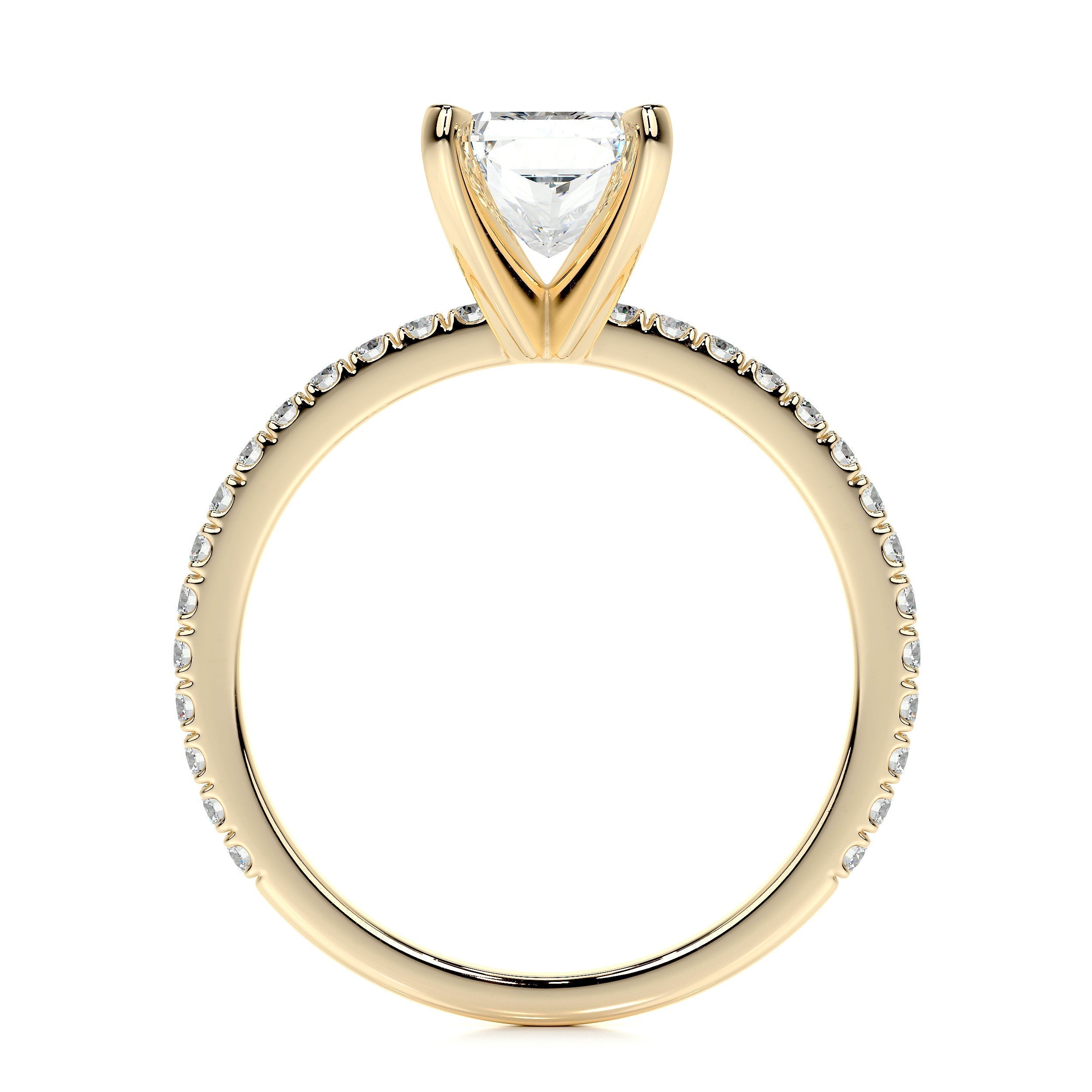 Audrey Lab Grown Diamond Ring -18K Yellow Gold (RTS)
