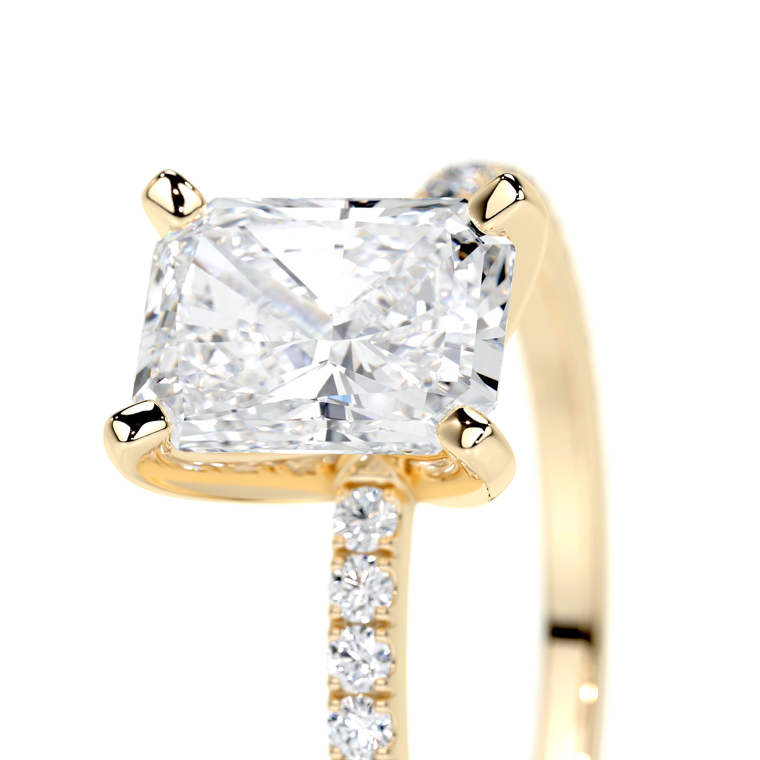 Audrey Lab Grown Diamond Ring -18K Yellow Gold (RTS)