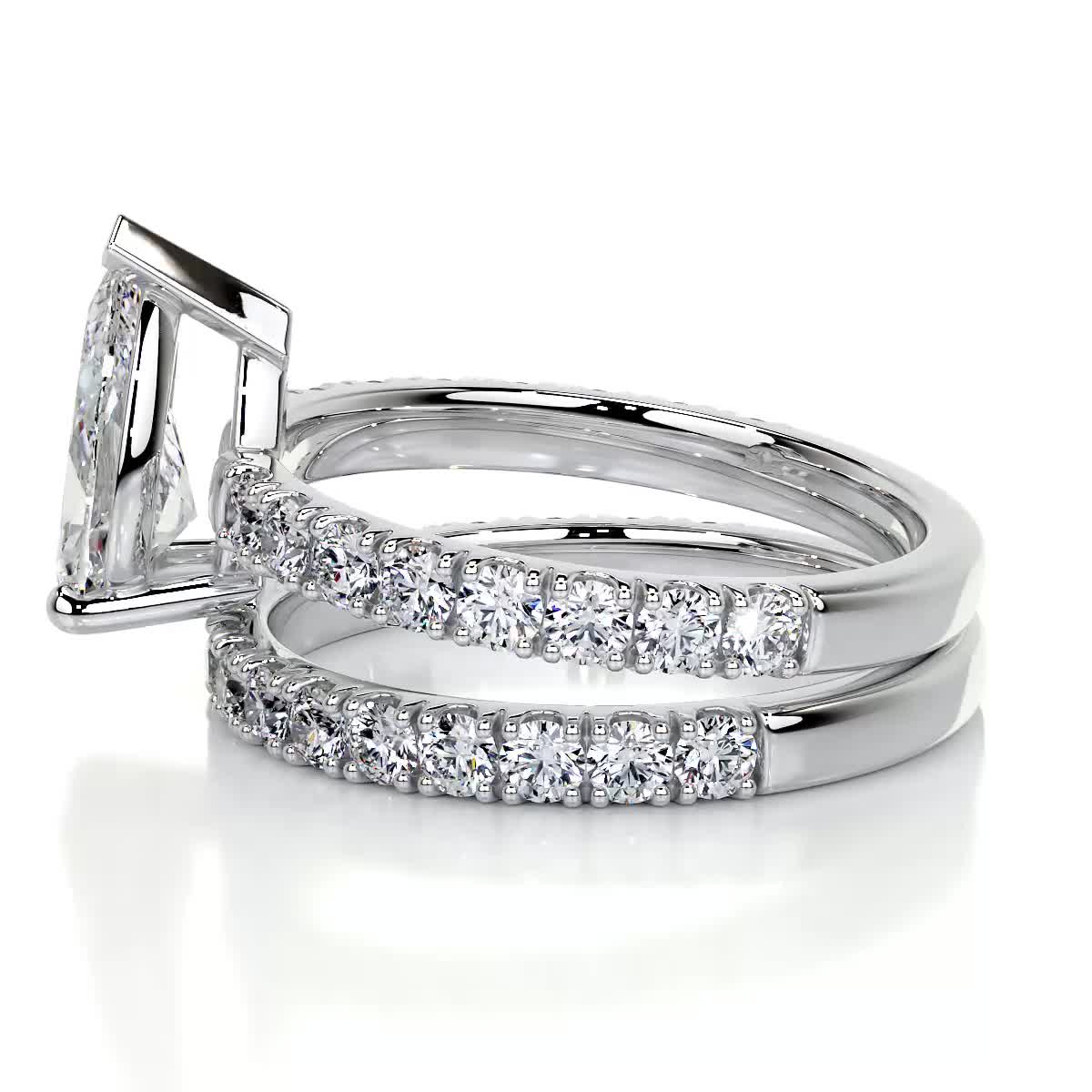Hailey Lab Grown Diamond Bridal Set -Platinum (RTS)